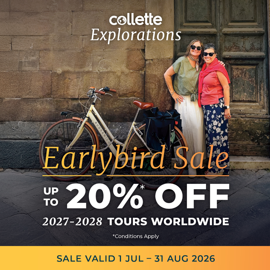 Celeste Franklin - TravelManagers Facebook ad: Save Up to 20% on Collette Explorations