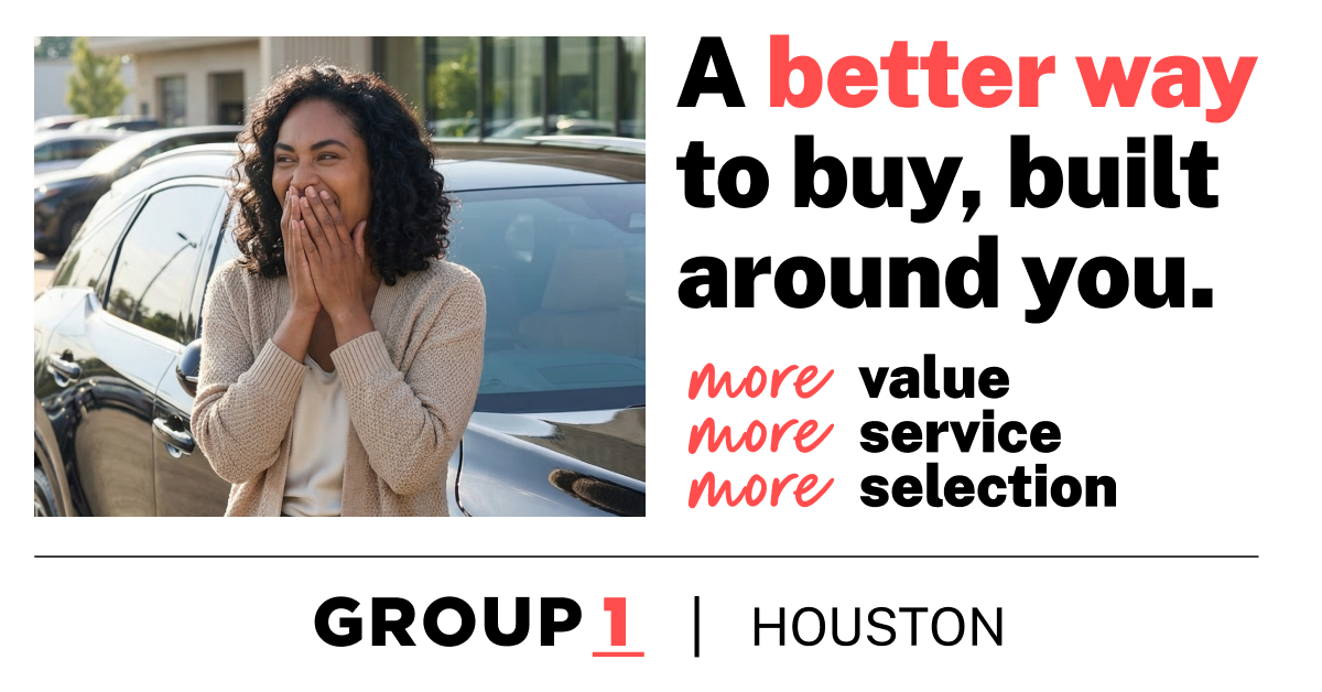 Group 1 Automotive Houston Facebook ad from Jan 29, 2026