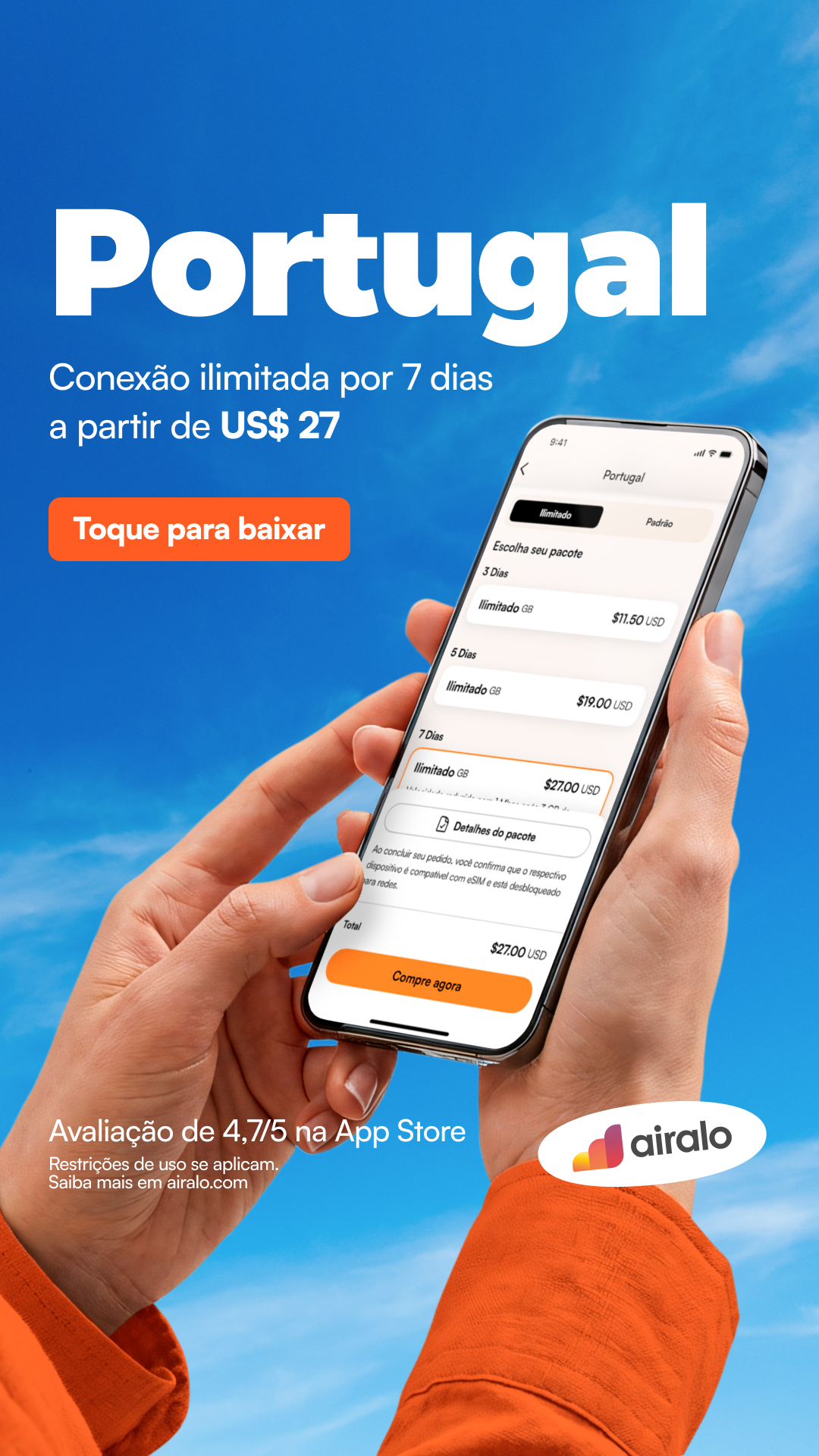 Airalo Global eSIM Store Facebook ad