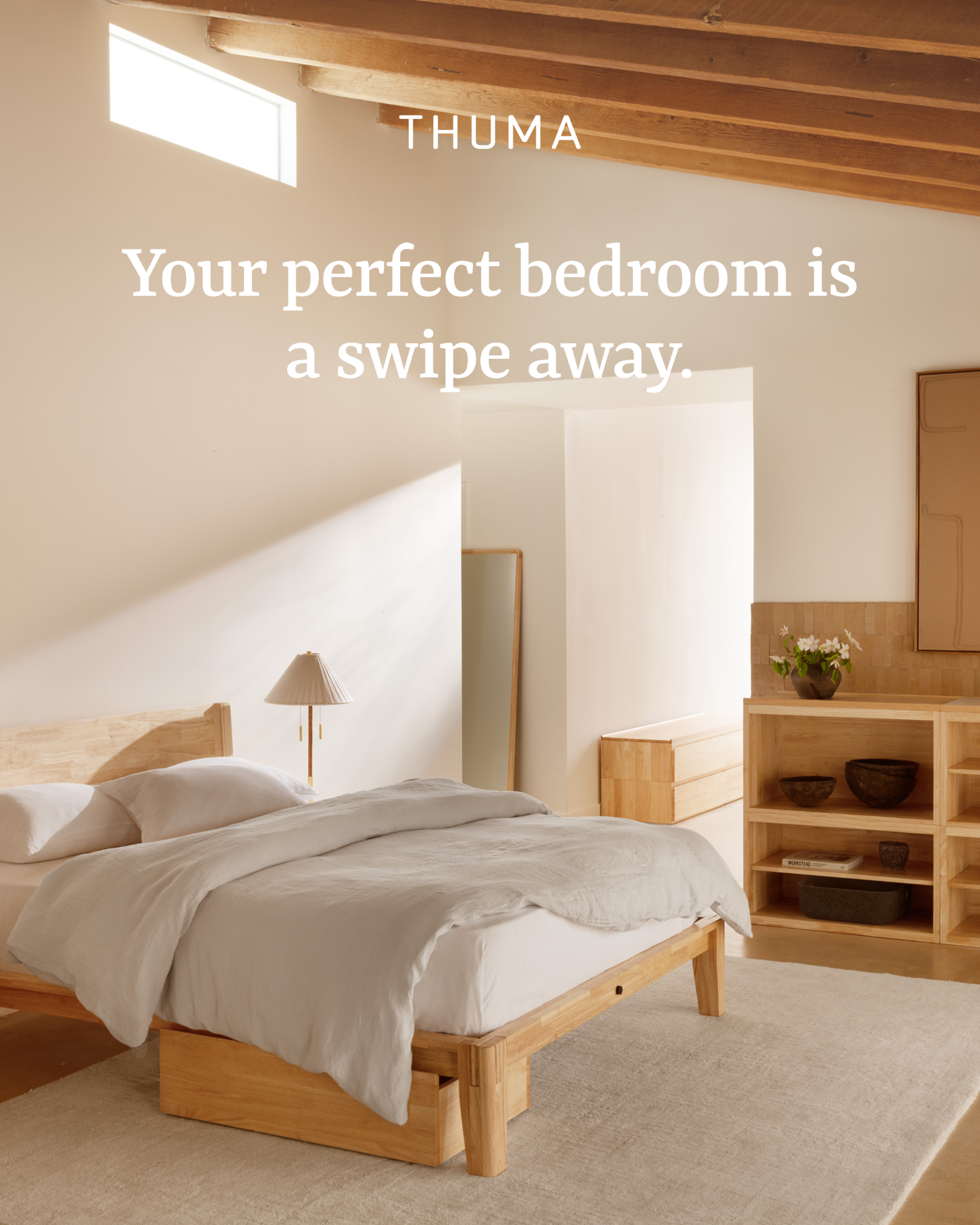 Thuma Facebook ad: Curate a serene retreat.