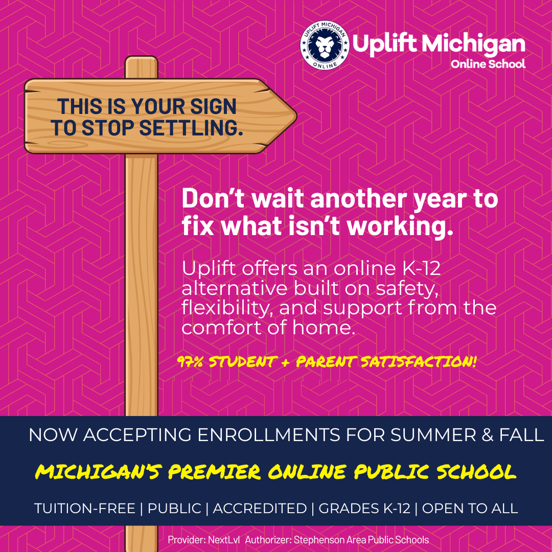 Uplift Michigan Online School Facebook ad