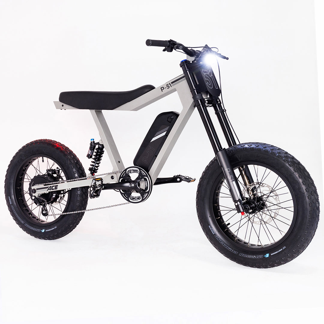 P-51 Electric Bike Company Facebook ad: Upgrade Your Ride: The All Terrain P-51 Electric…