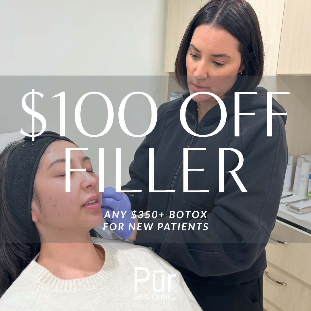 PUR Skin Clinic Facebook ad from Apr 9, 2026