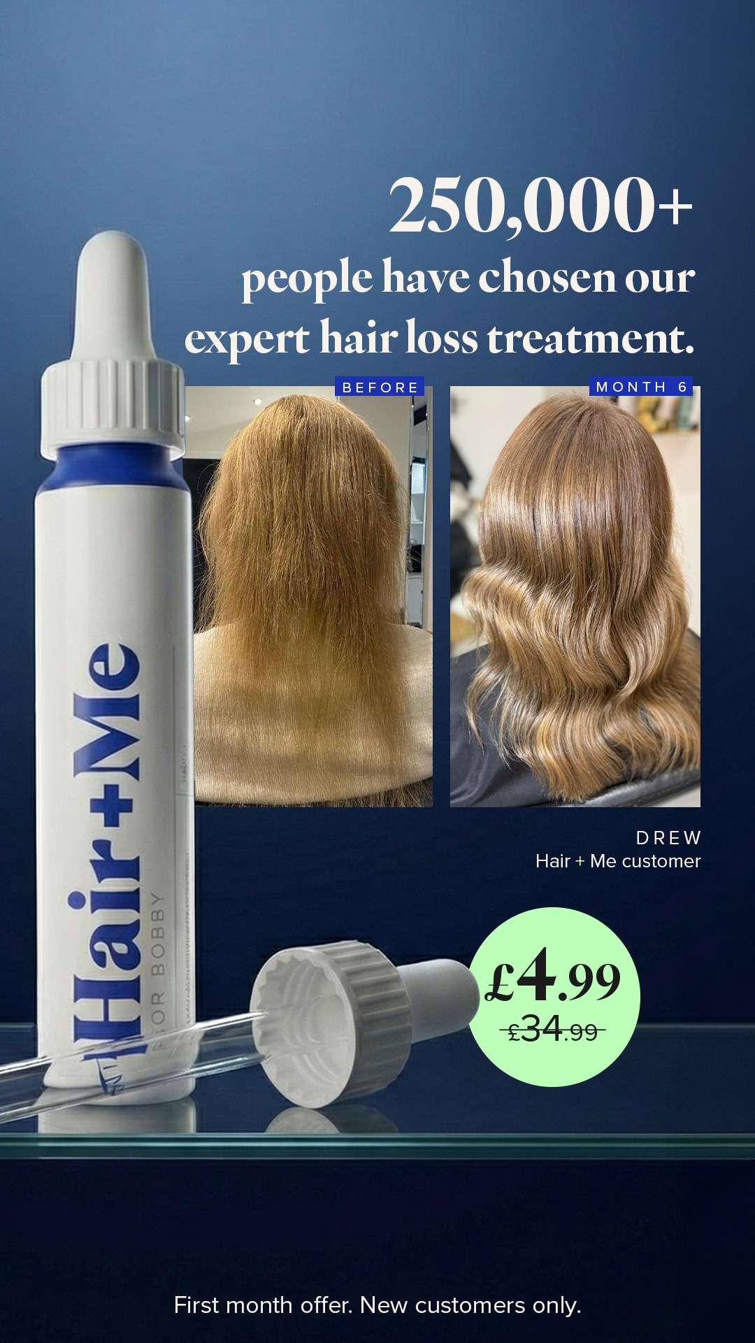 Hair + Me Facebook ad