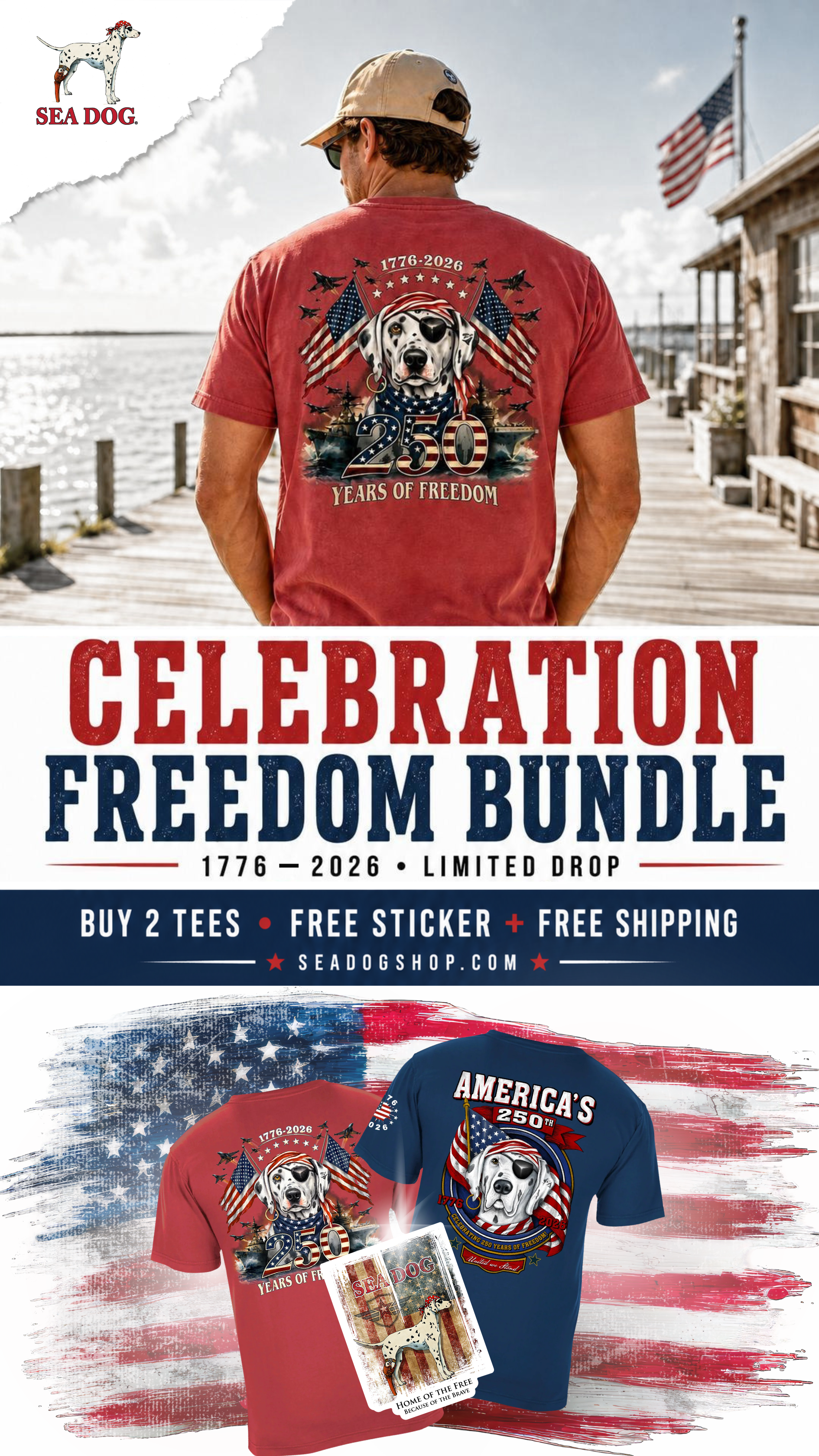Sea Dog T-Shirts Facebook ad