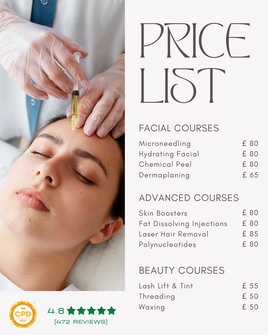 Allure Training Academy Facebook ad