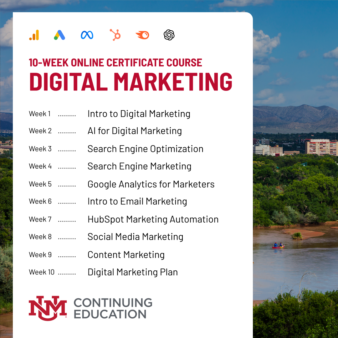 UNM Continuing Education Facebook ad