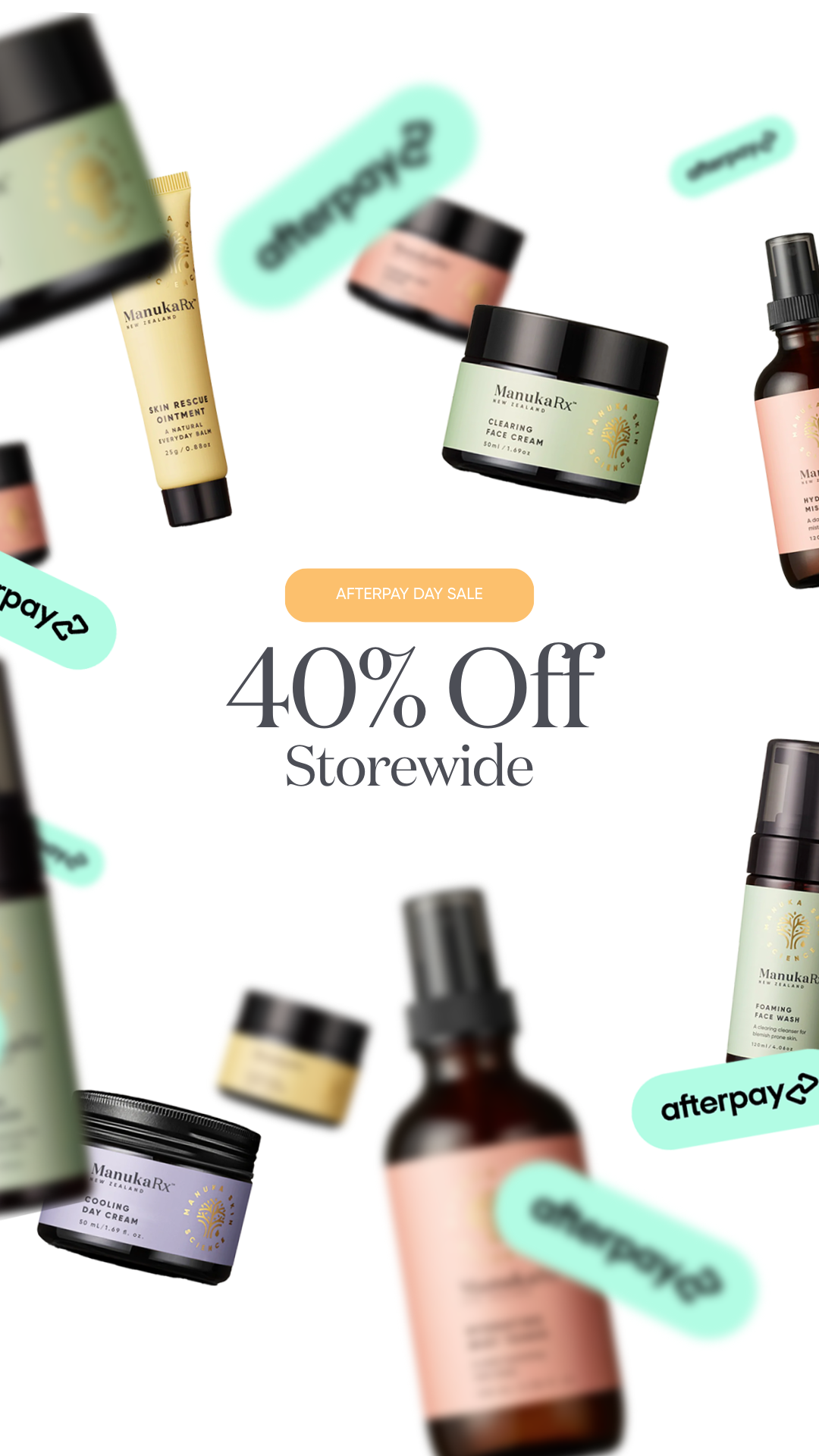 ManukaRx Natural Skincare Facebook ad