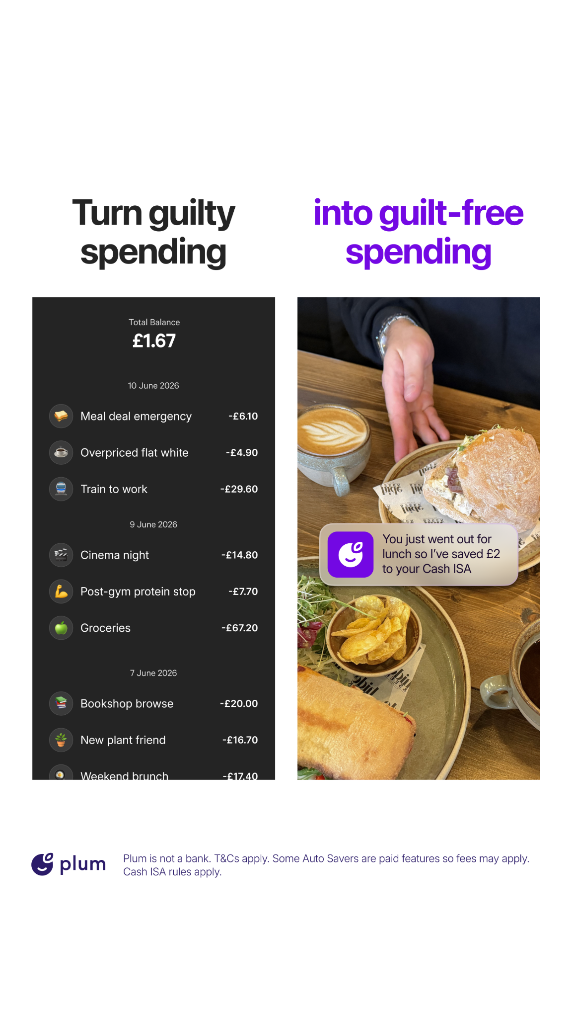Plum Facebook ad