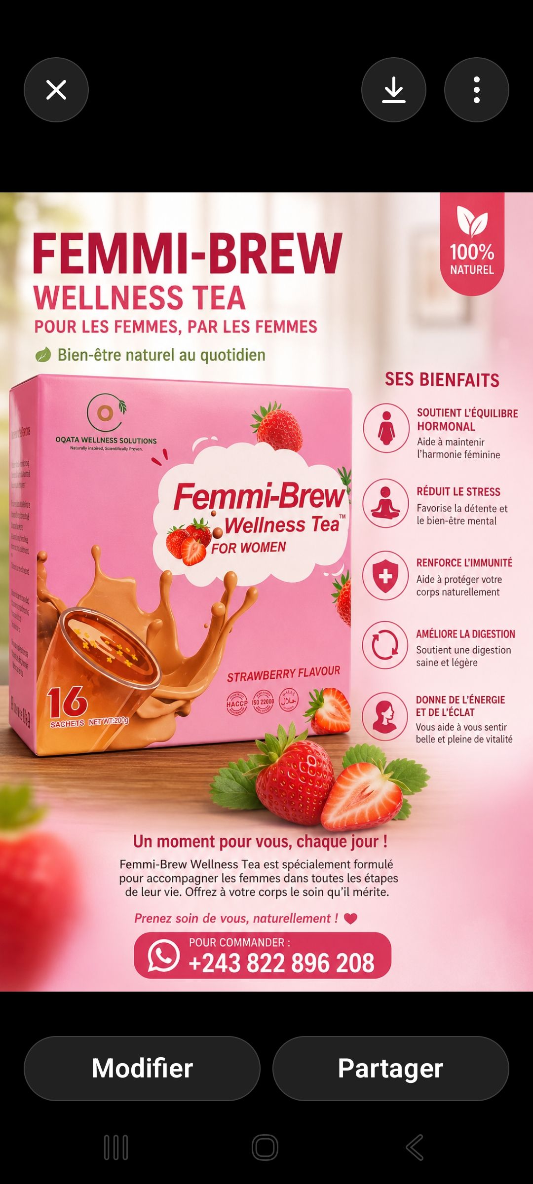 AriteWellness Facebook ad: « Ignorer des symptômes intimes ou repousser une…