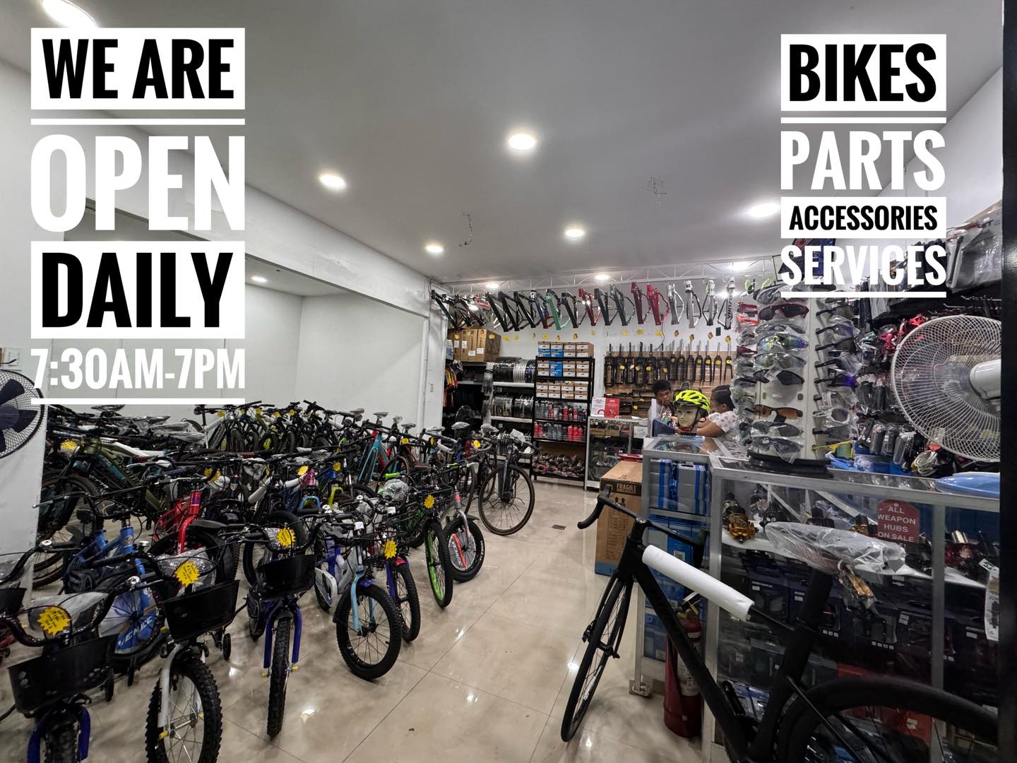 Bike Park Facebook ad: We are OPEN