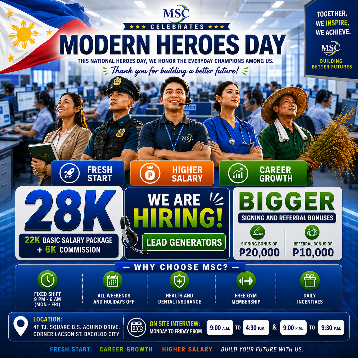 MSC Bacolod Facebook ad: WE'RE STILL HIRING!