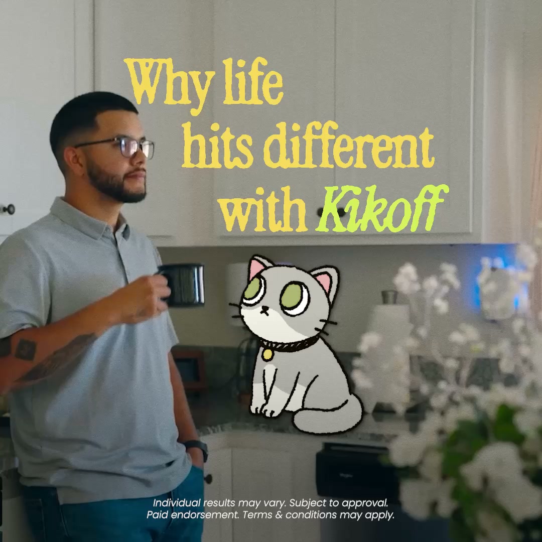 Kikoff Facebook ad: Zero interest. No credit check.