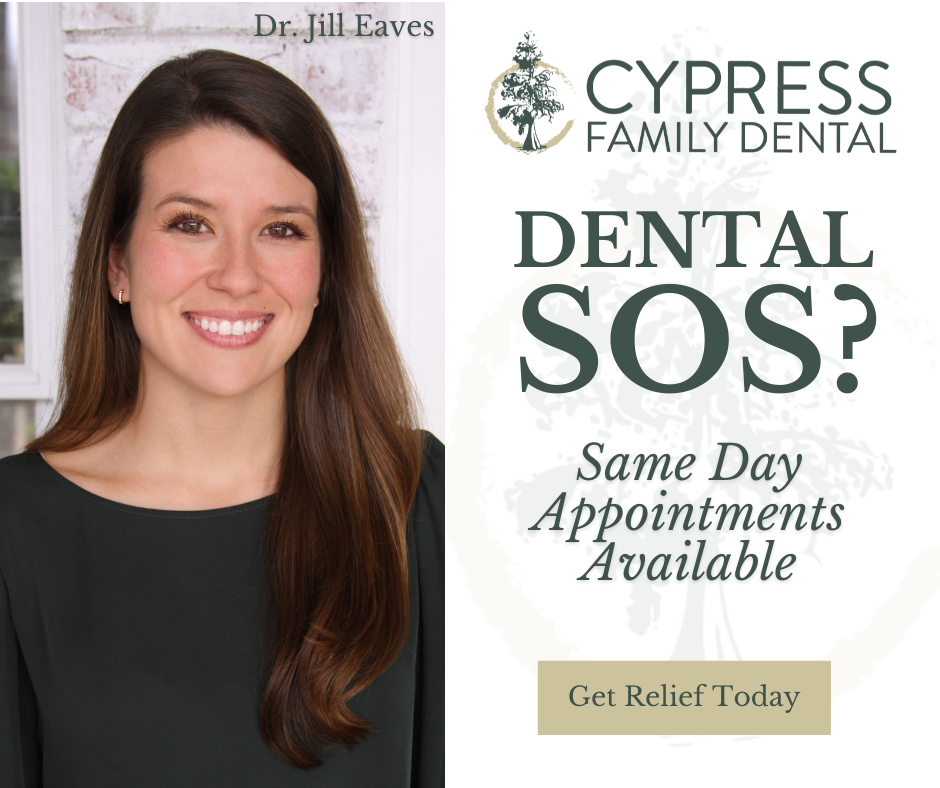 Cypress Family Dental Facebook ad: Emergency Dentistry