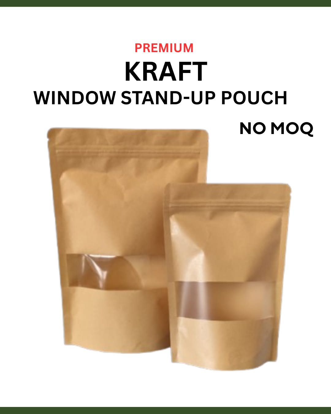 Blkeet Facebook ad: Upgrade your packaging with our Premium Stand-Up Pouches…