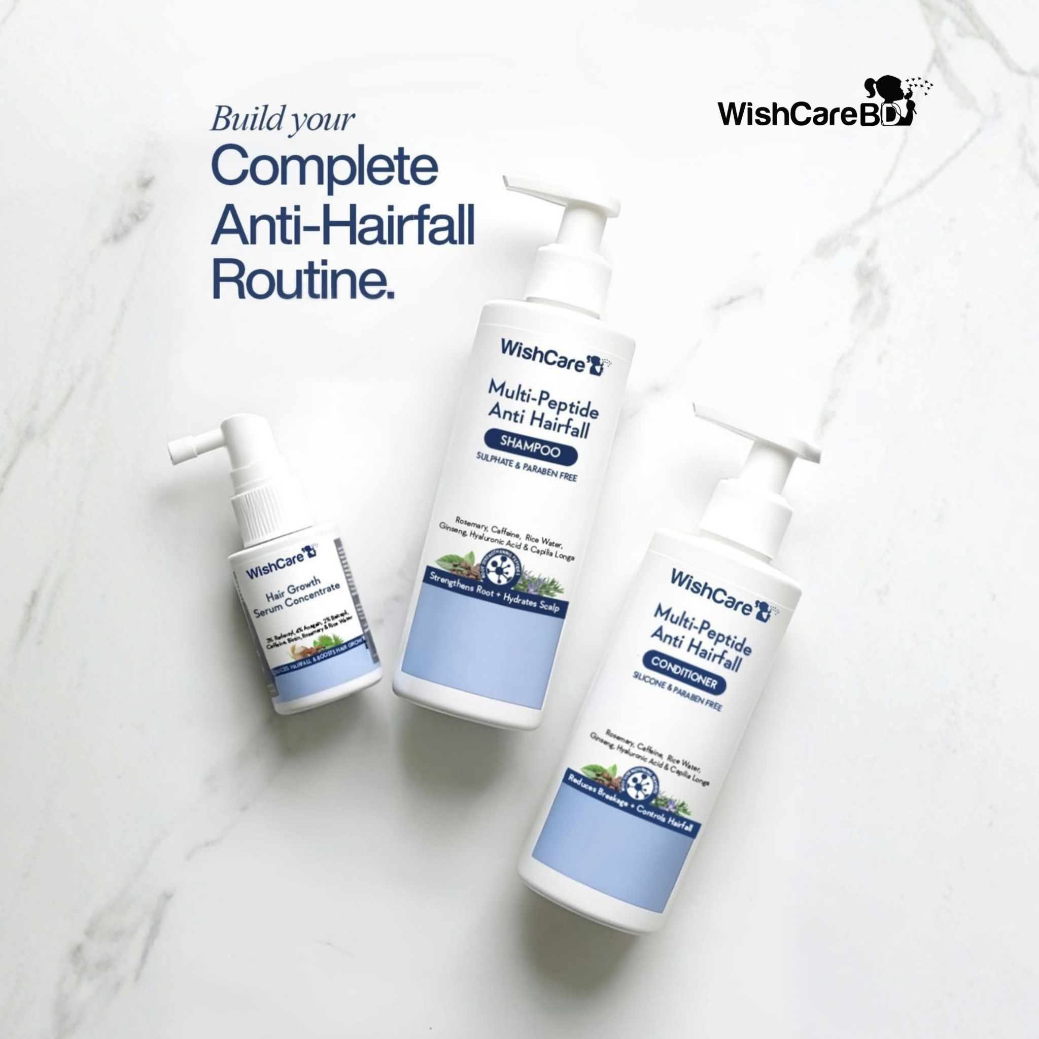WishCare BD Facebook ad: Hair Fall বন্ধ? Real Growth Start করুন আজই!