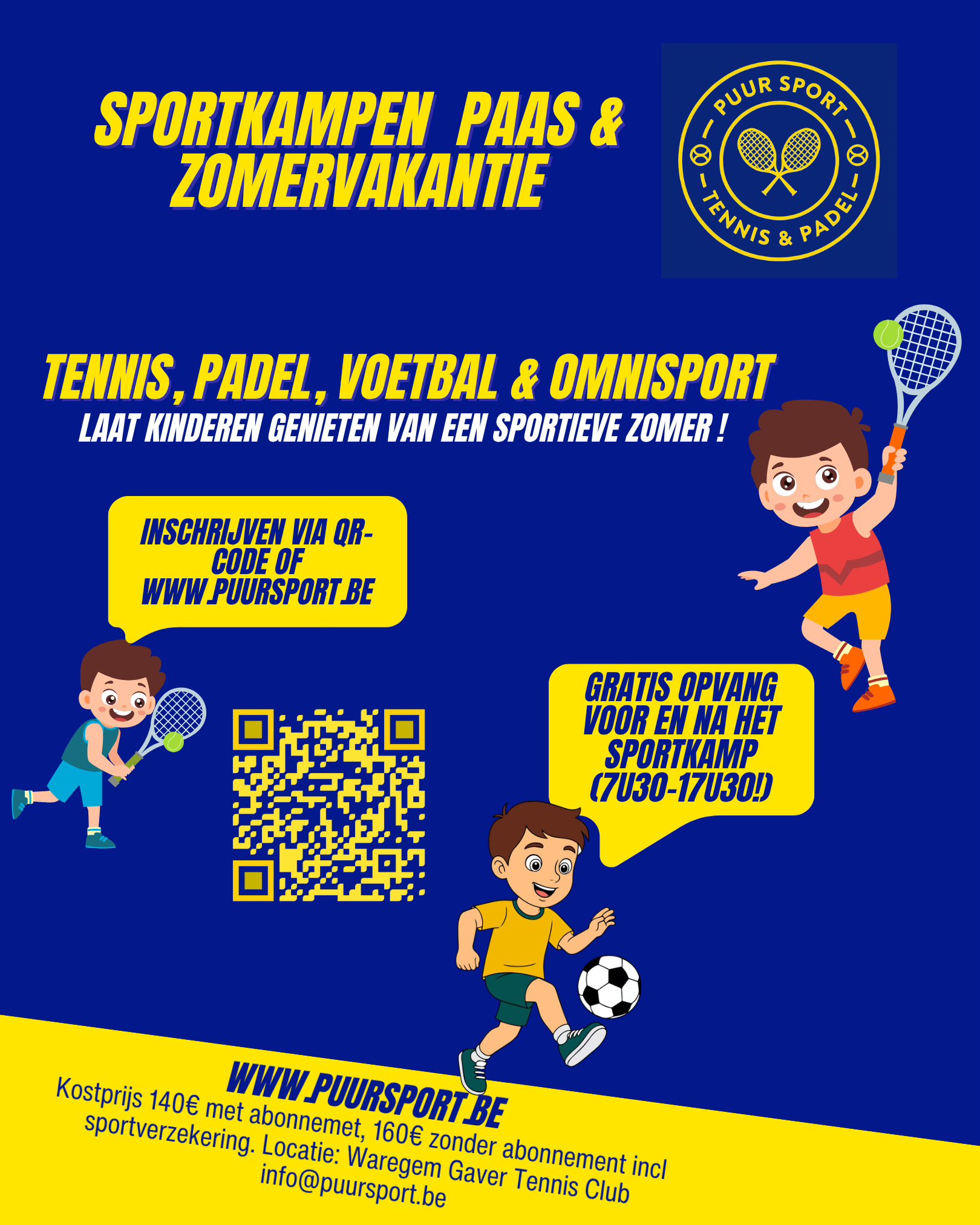 Puur Sport VZW Facebook ad: Home - Puur sport
