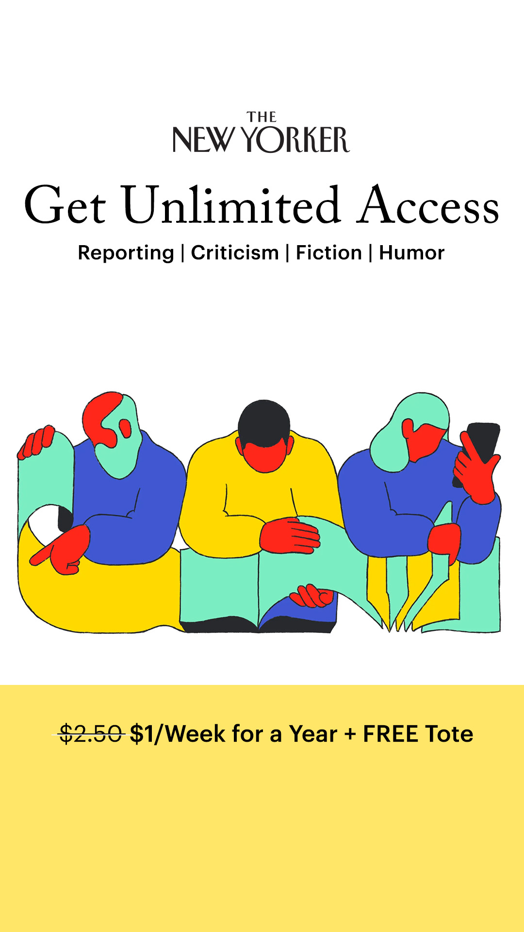 The New Yorker Facebook ad