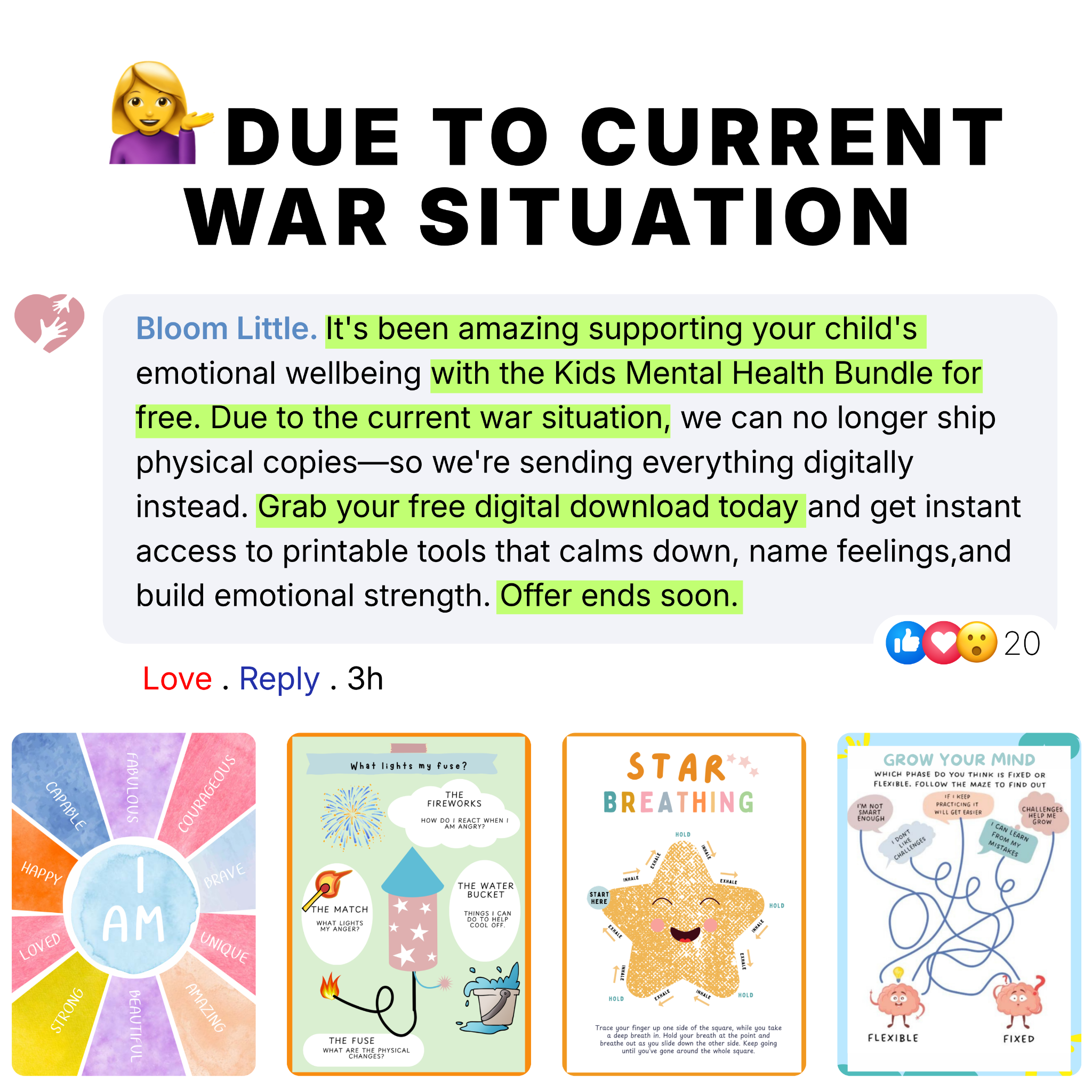 MiniMinds Facebook ad