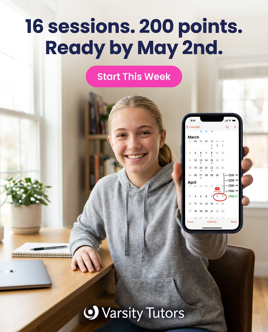 Varsity Tutors Facebook ad