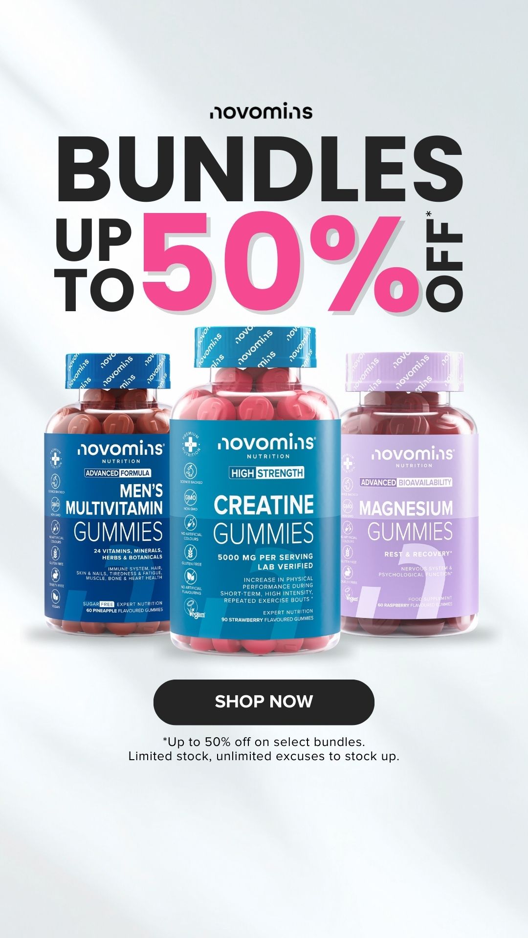 Novomins Nutrition Facebook ad