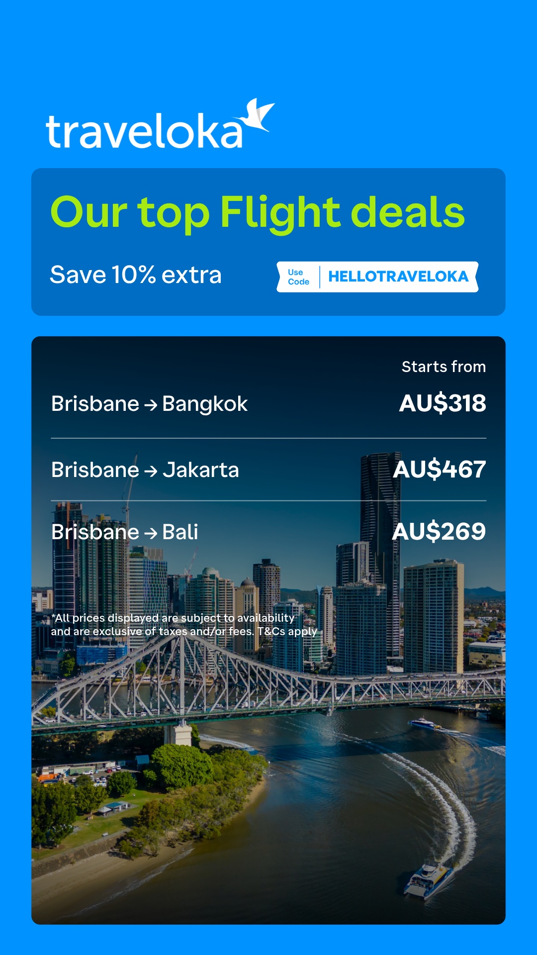 Traveloka Facebook ad from Jul 9, 2026