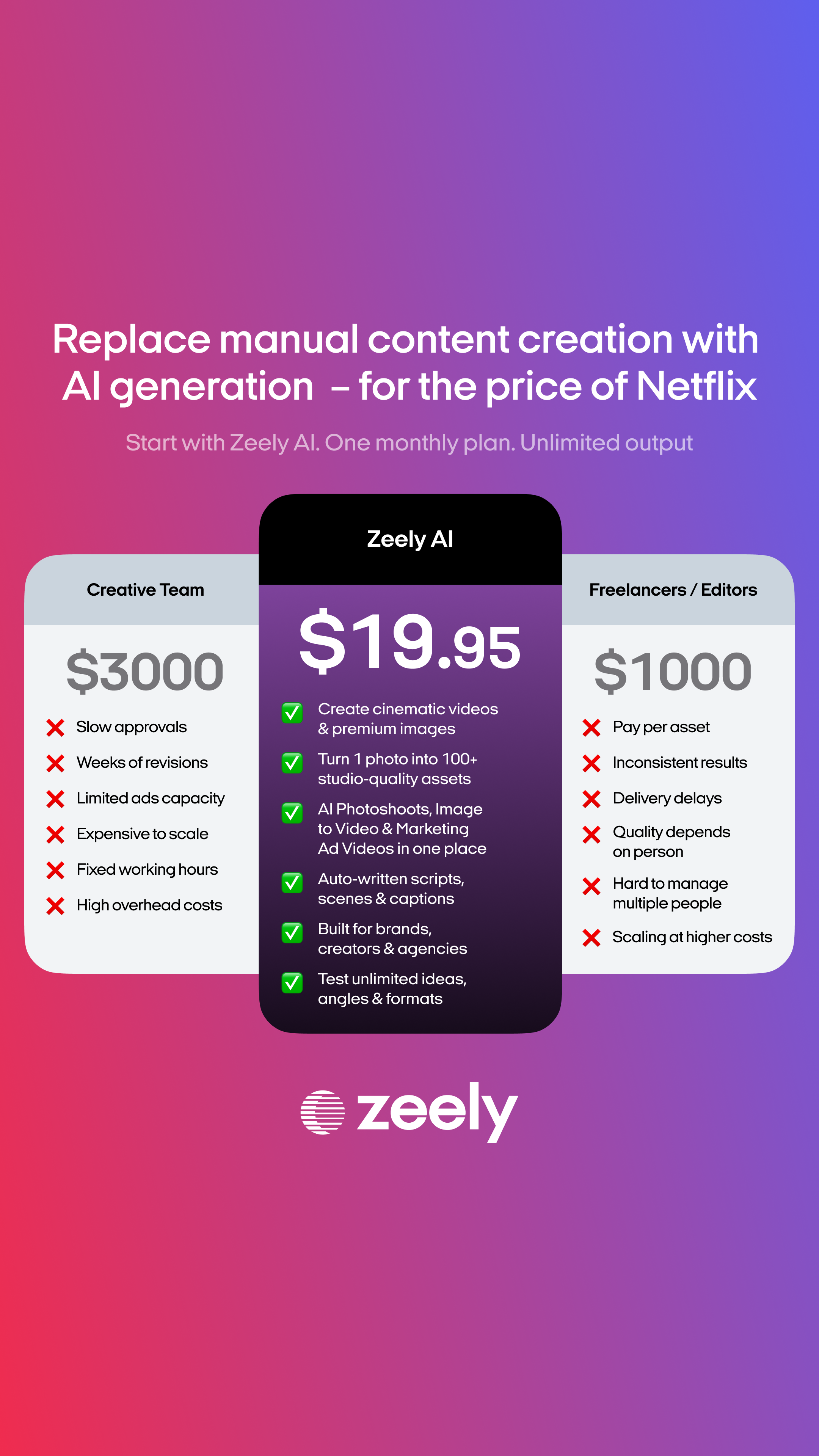 Zeely Facebook ad