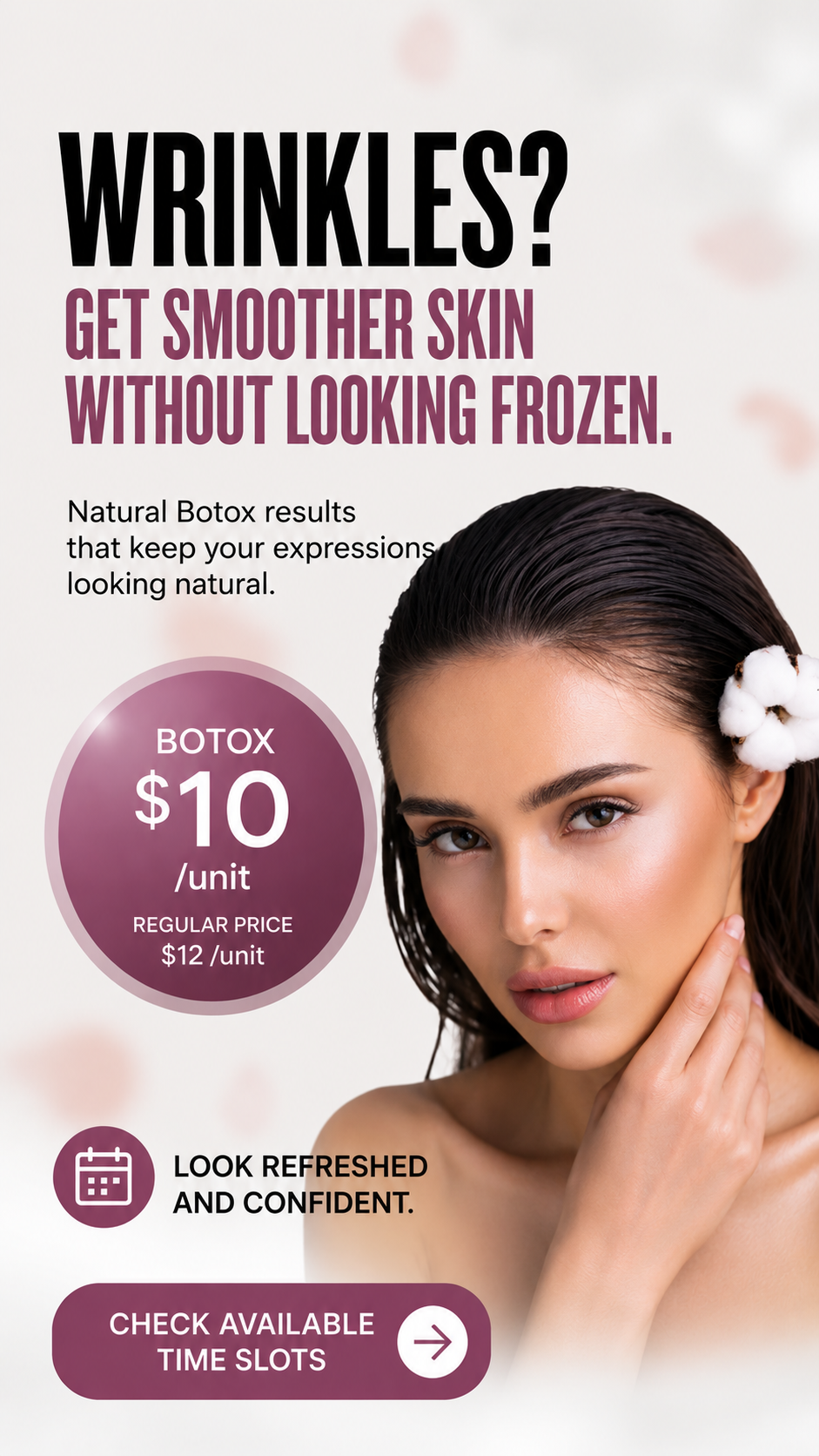 NewFace Glow Facebook ad