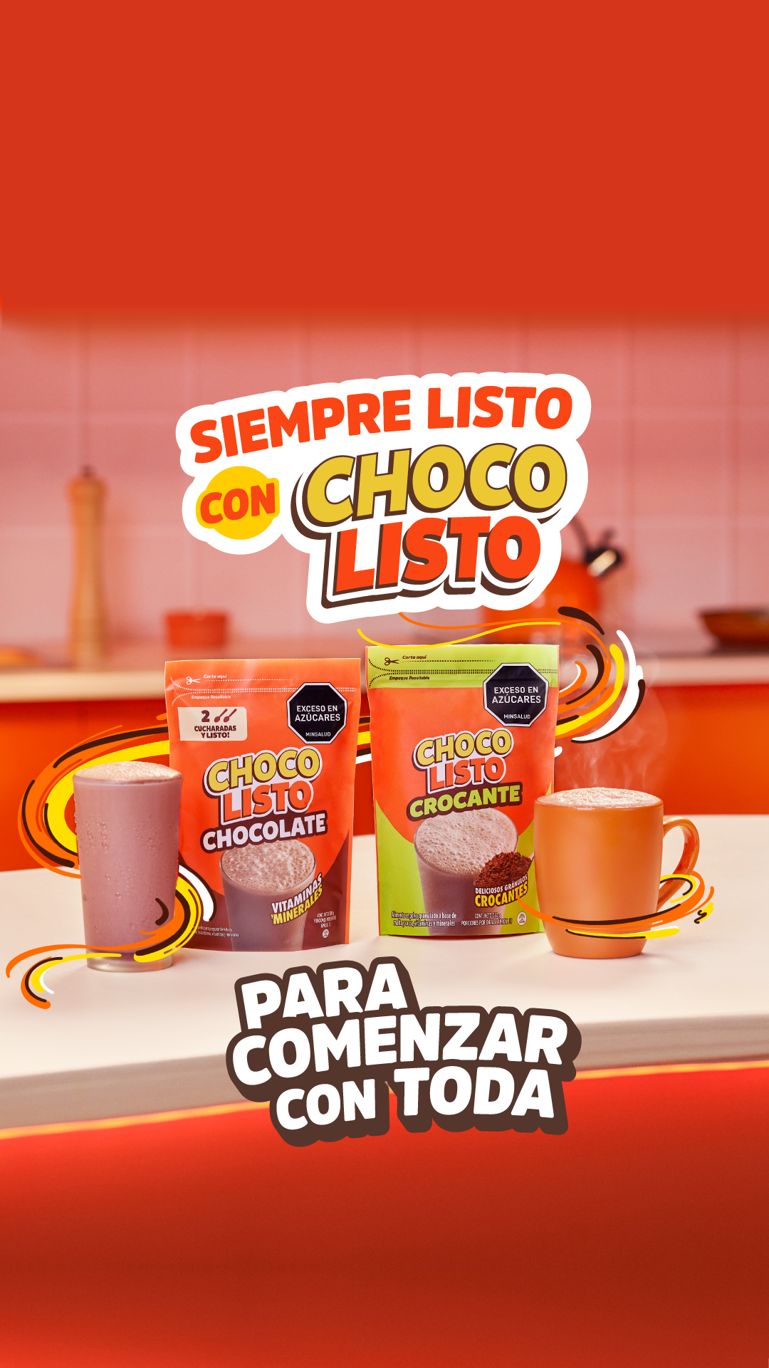 Chocolisto Facebook ad: Para empezar y terminar bien tu día