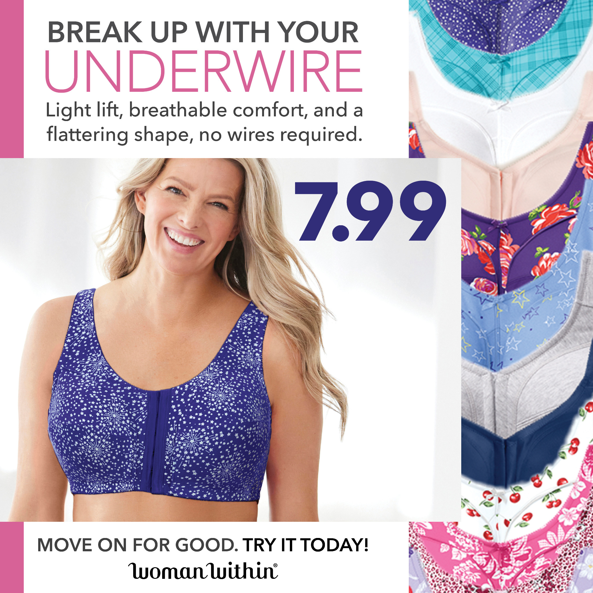 Woman Within Facebook ad