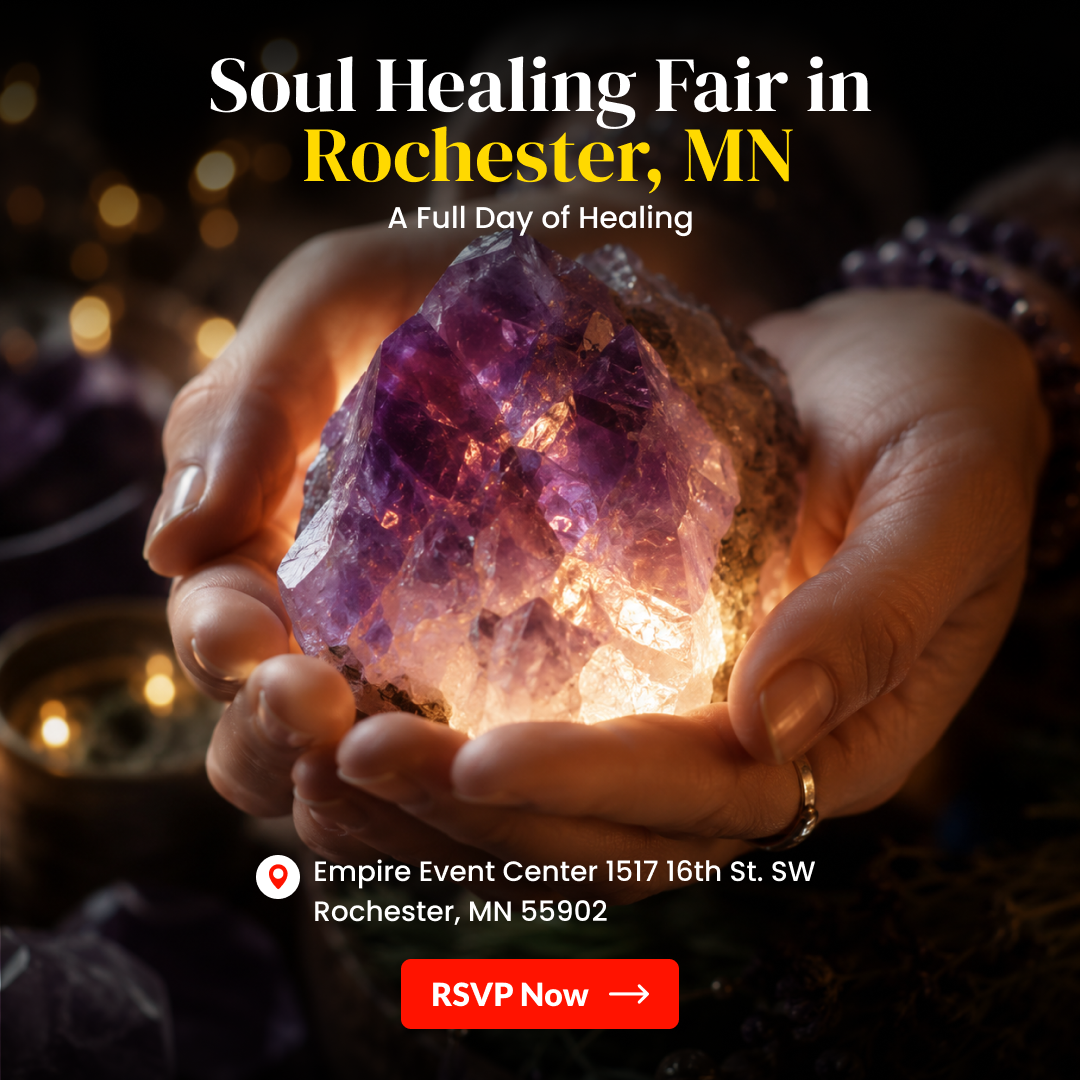 Rooted Holistic Healing & Wellness Fairs Facebook ad: Holistic Healing & Wellness Fair Rochester, MN