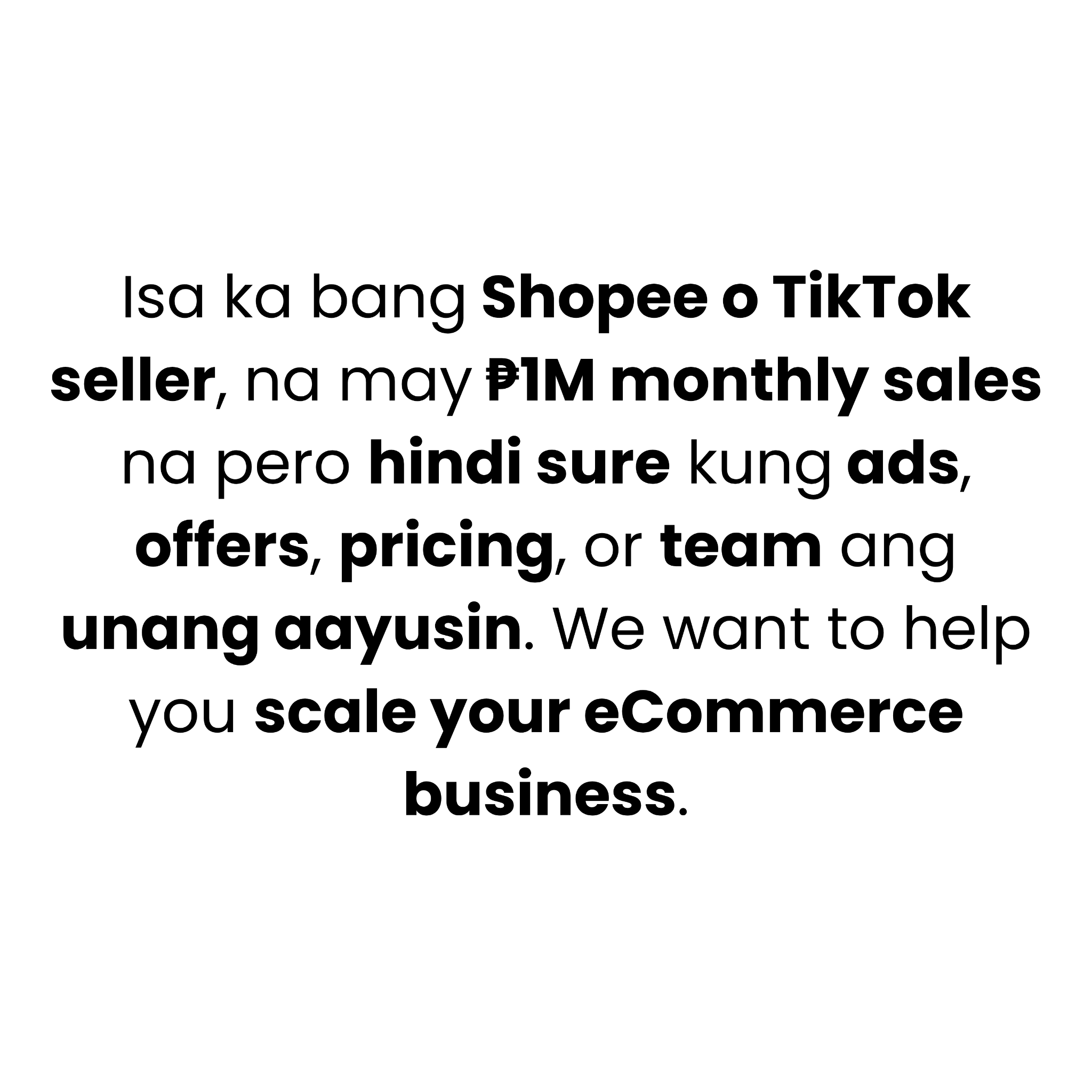 ECOM Accelerator Facebook ad