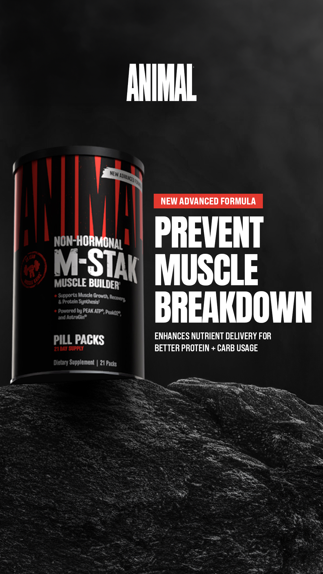 The Official Animal Pak page Facebook ad