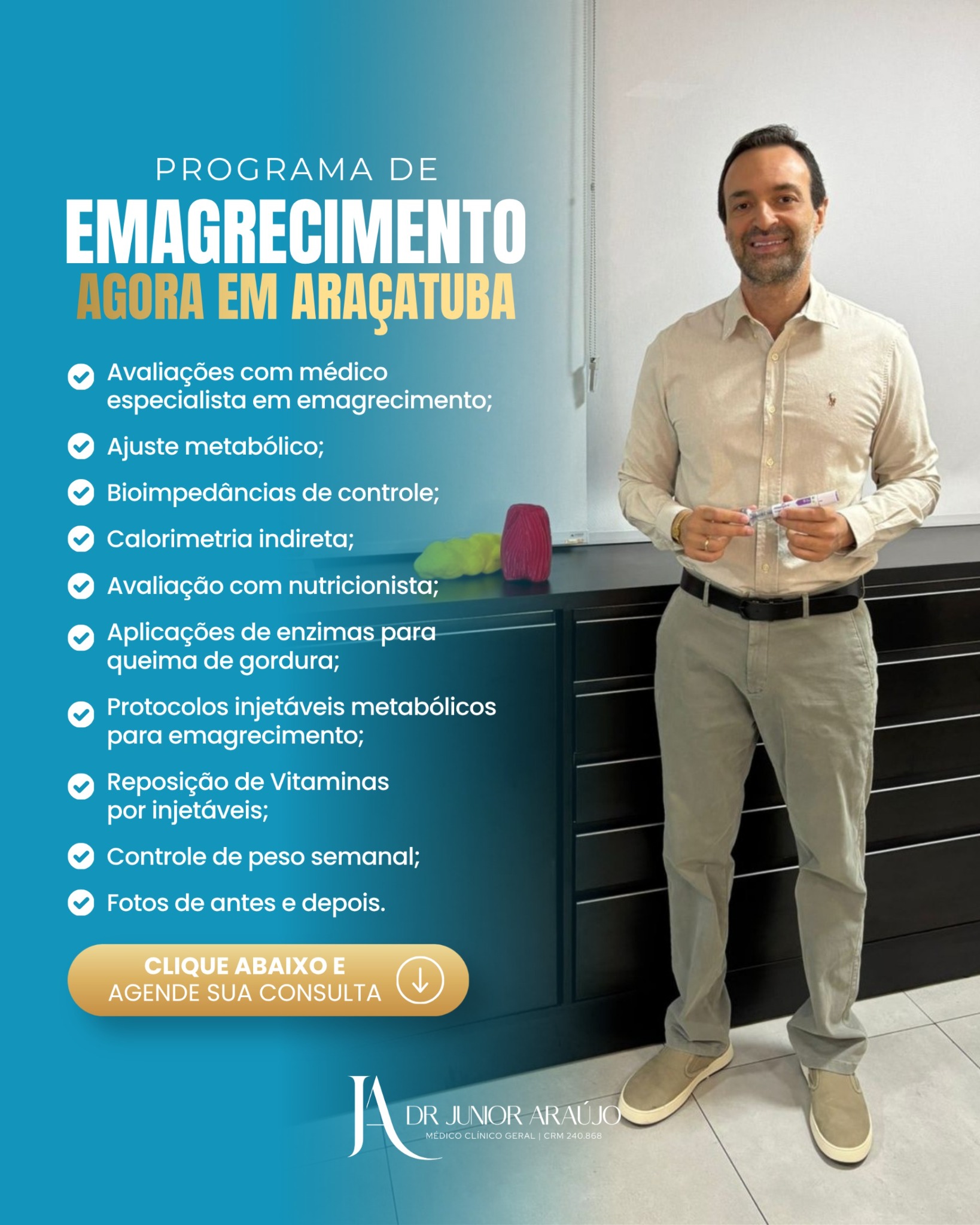 Dr Junior Araújo Facebook ad: Programa de Emagrecimento em Araçatuba