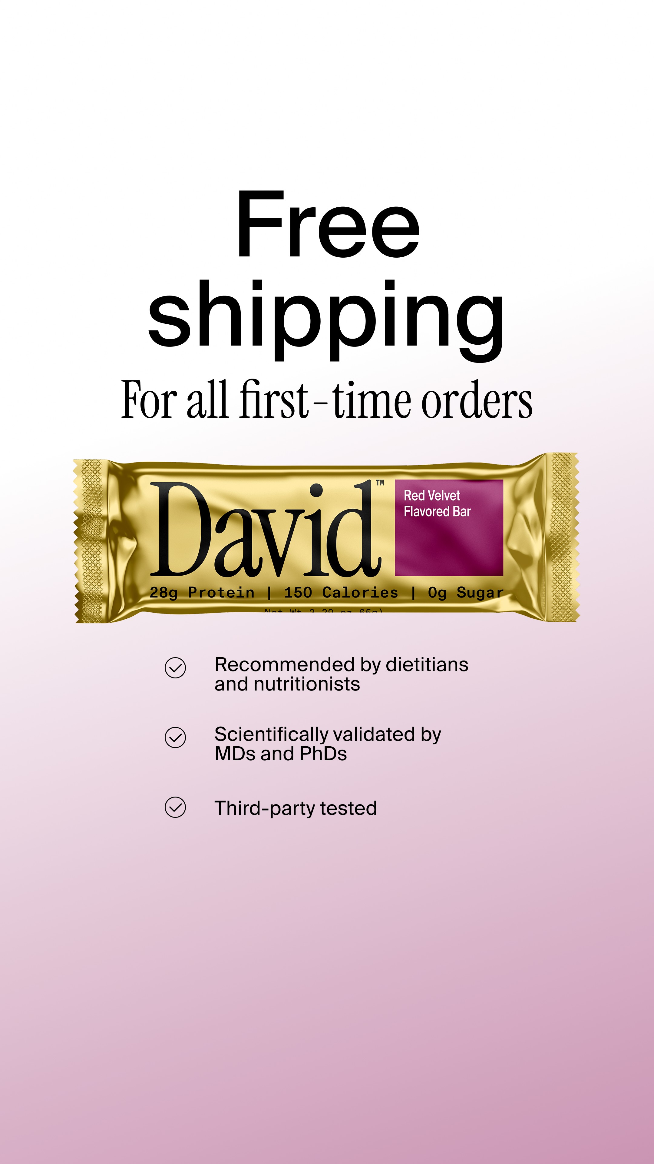 David Protein Facebook ad
