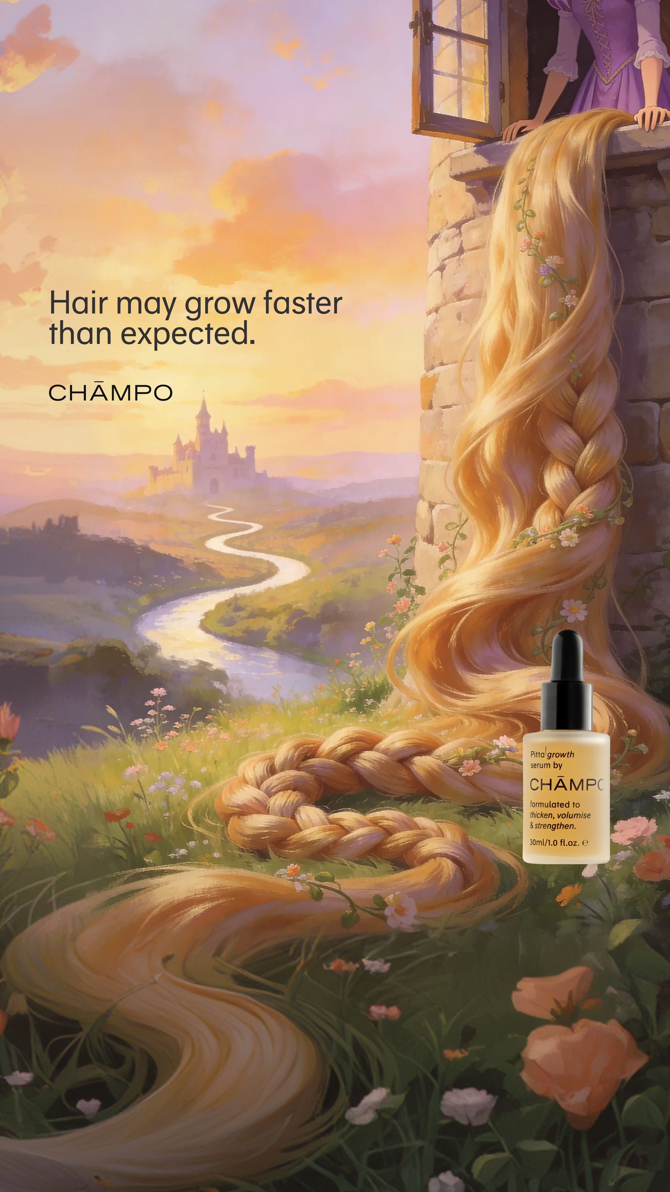 Chāmpo Haircare Facebook ad