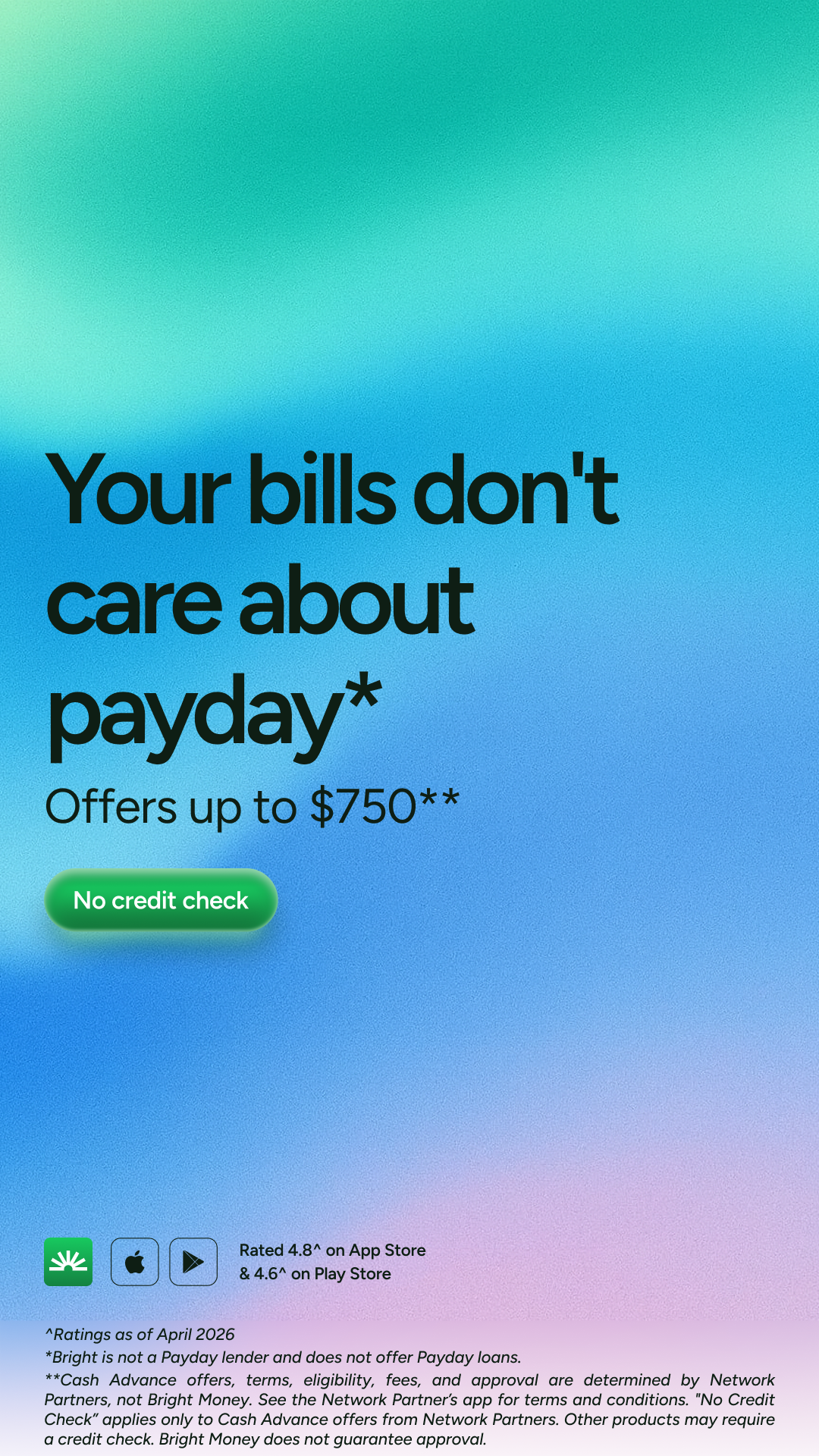 Bright Money Facebook ad