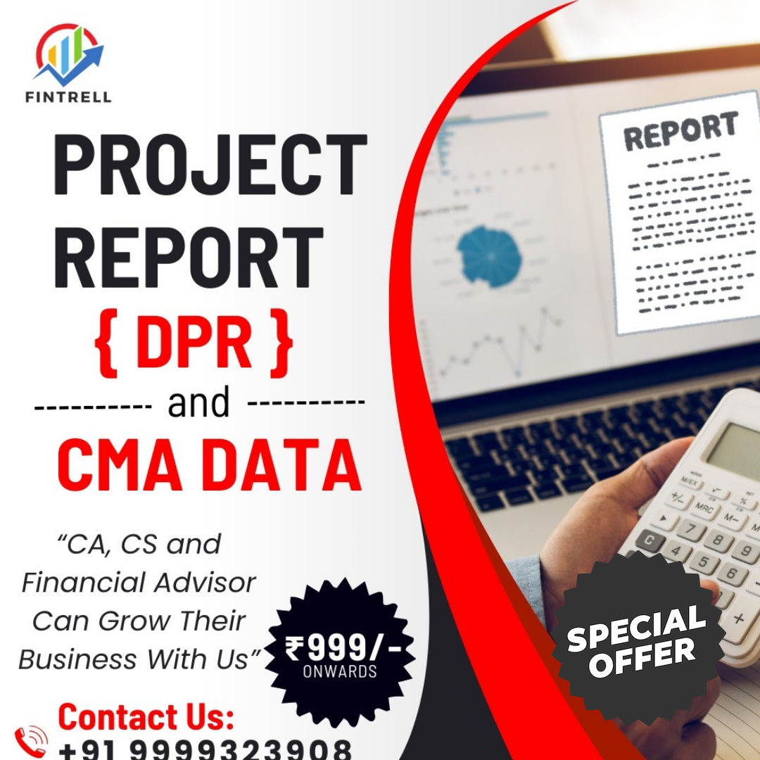 Fintrell Facebook ad: Get Project Report & CMA Data @ ₹999/- Rs only