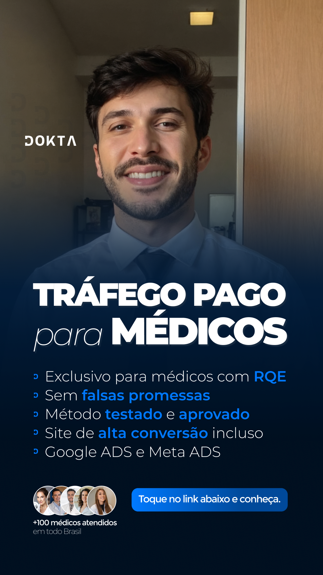 Dokta Marketing Médico Facebook ad from Oct 30, 2025