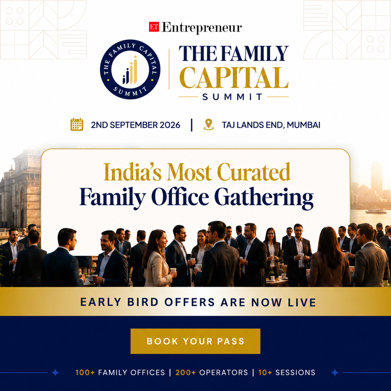 ETentrepreneur Facebook ad: Join India's Most Selective Family Capital Gathering
