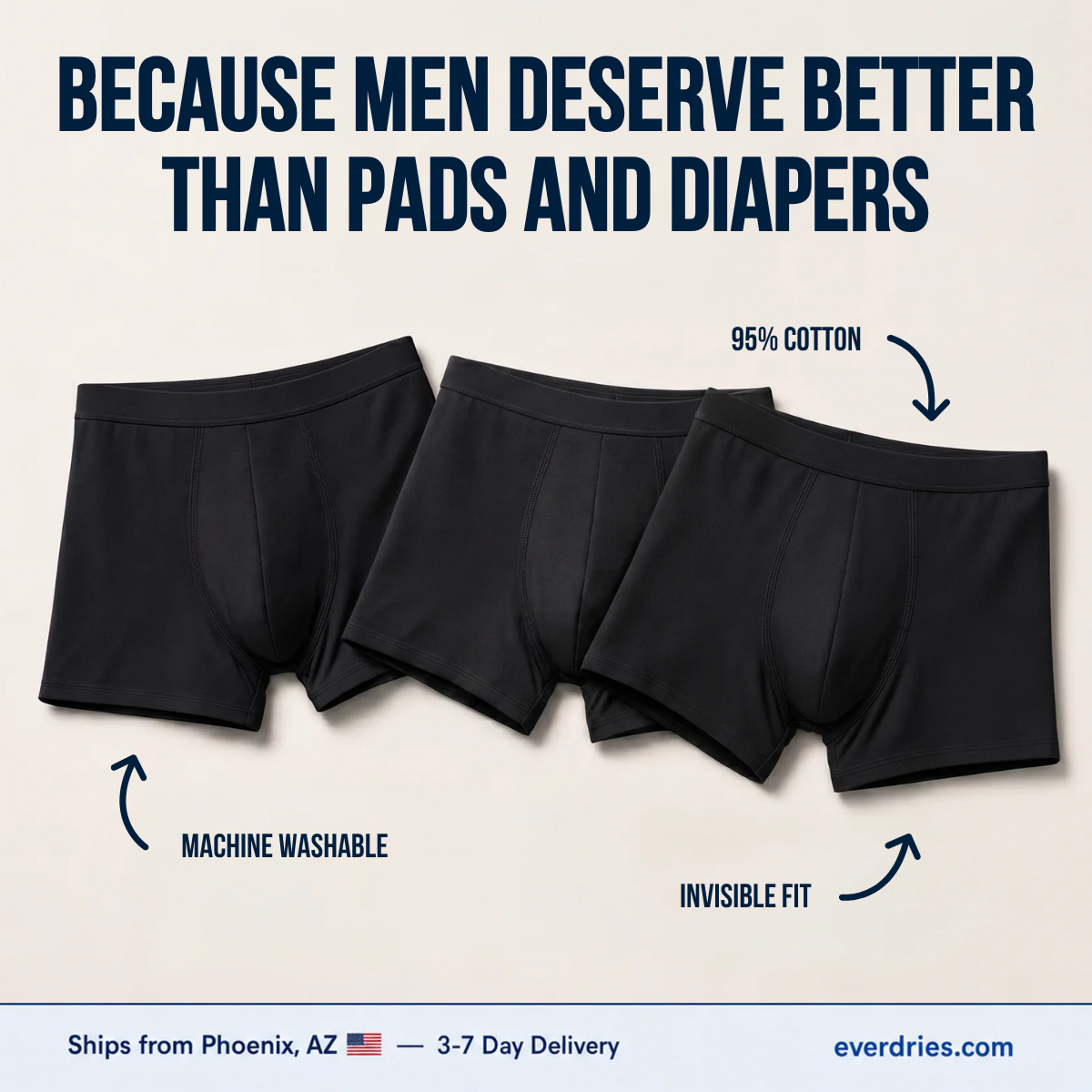 Everdries Mens Facebook ad