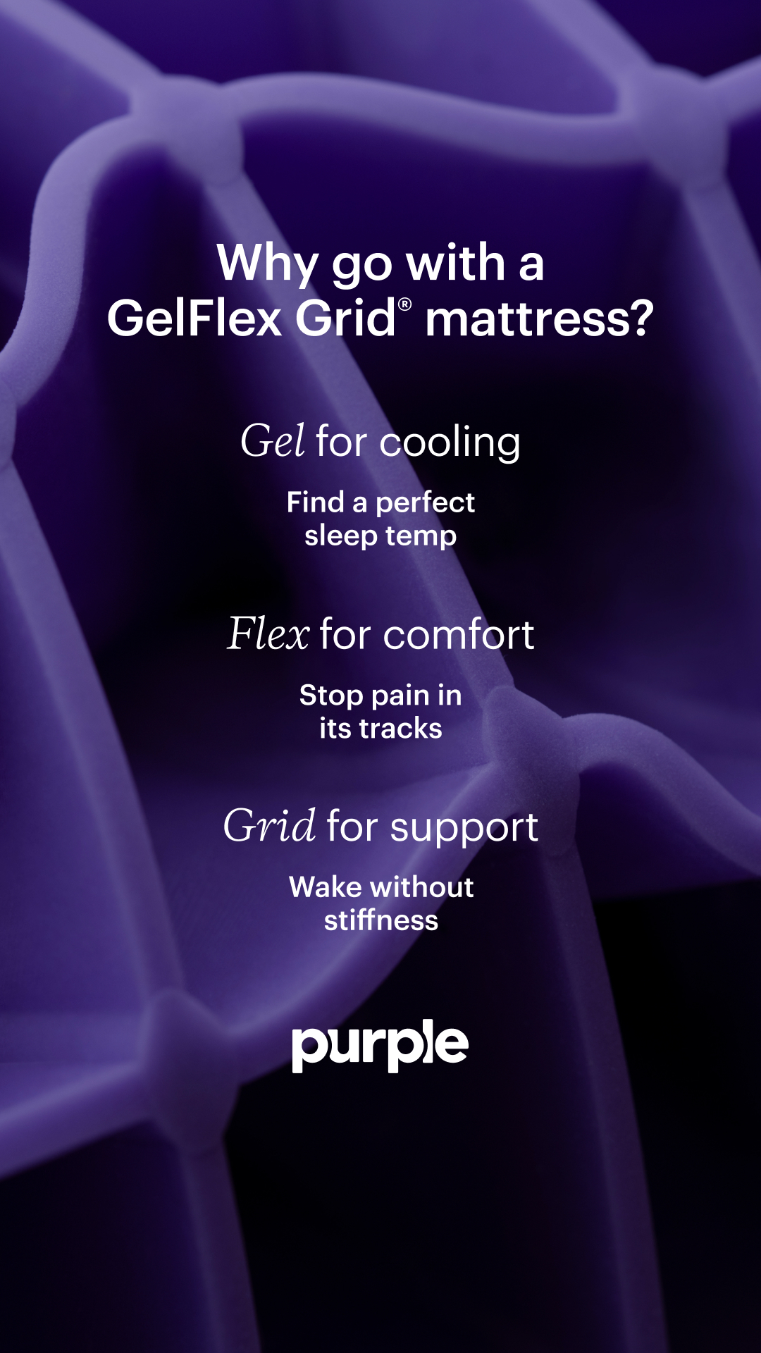 Purple Facebook ad