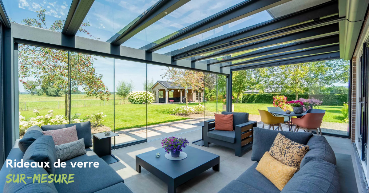 Verandas CliKIT - www.veranda-en-kit.com Facebook ad: Rideaux de Verre