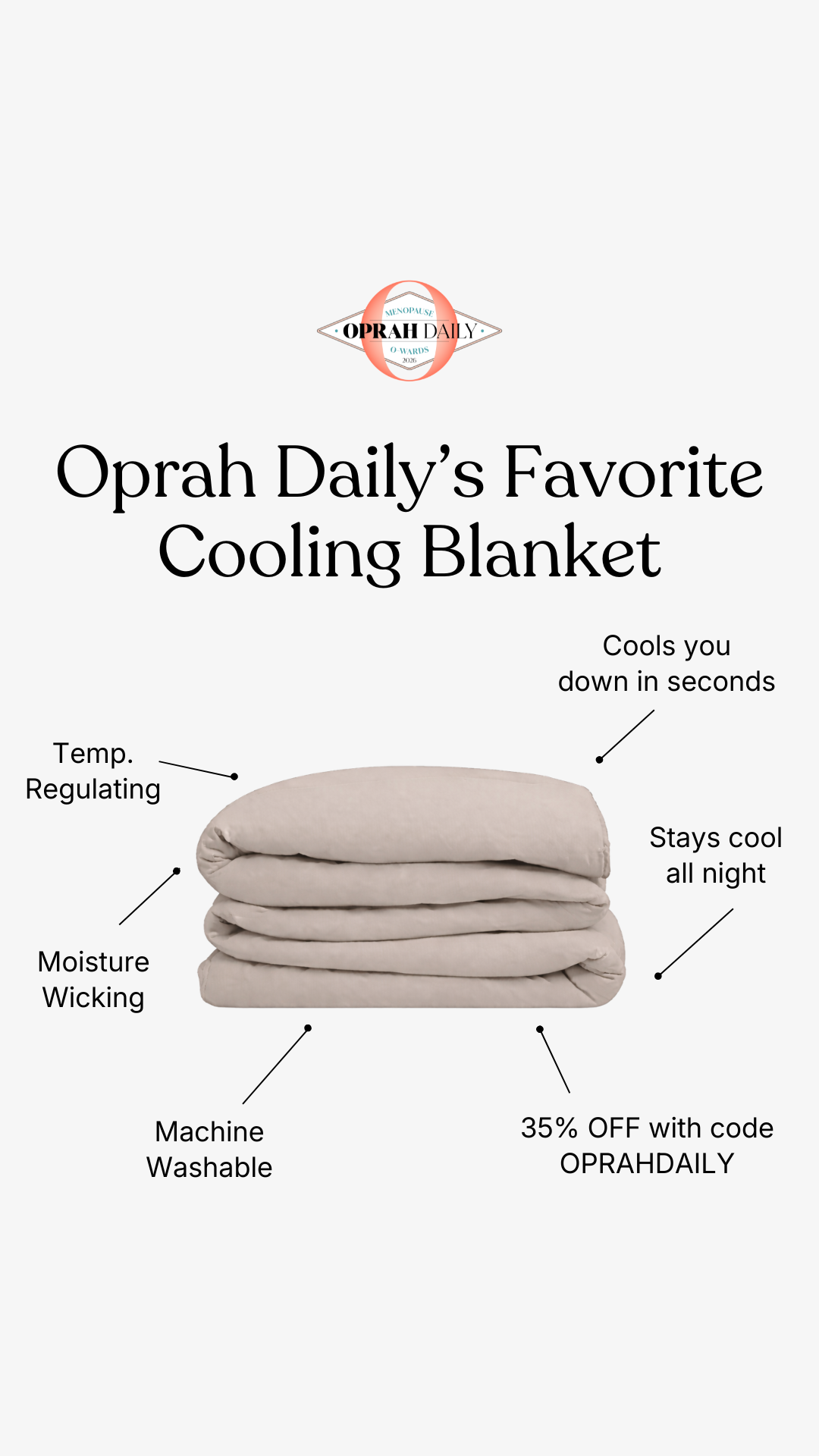 Ice Blankets Facebook ad: LIMITED TIME: UP TO 35% OFF