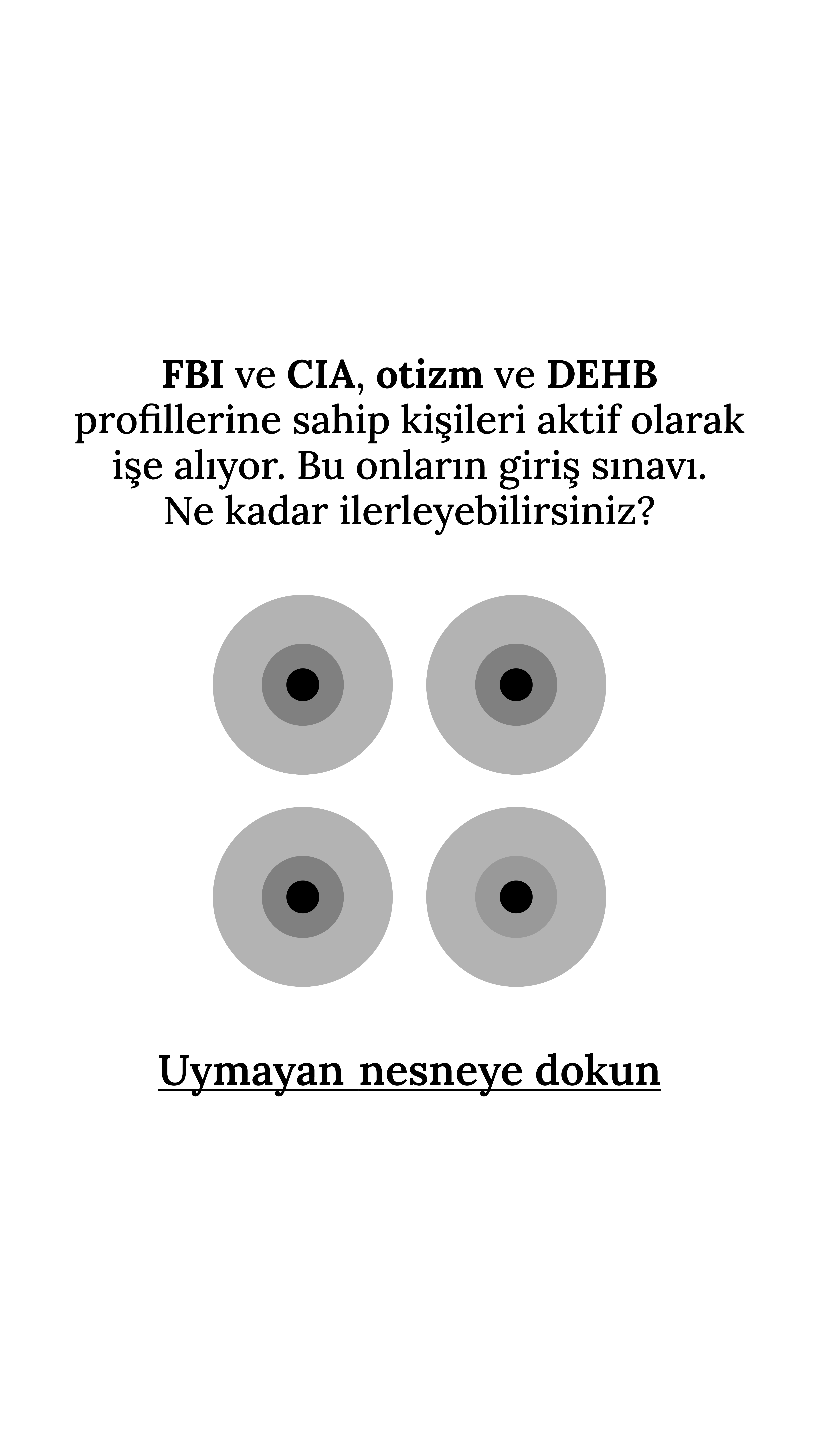 International Brain Test Facebook ad