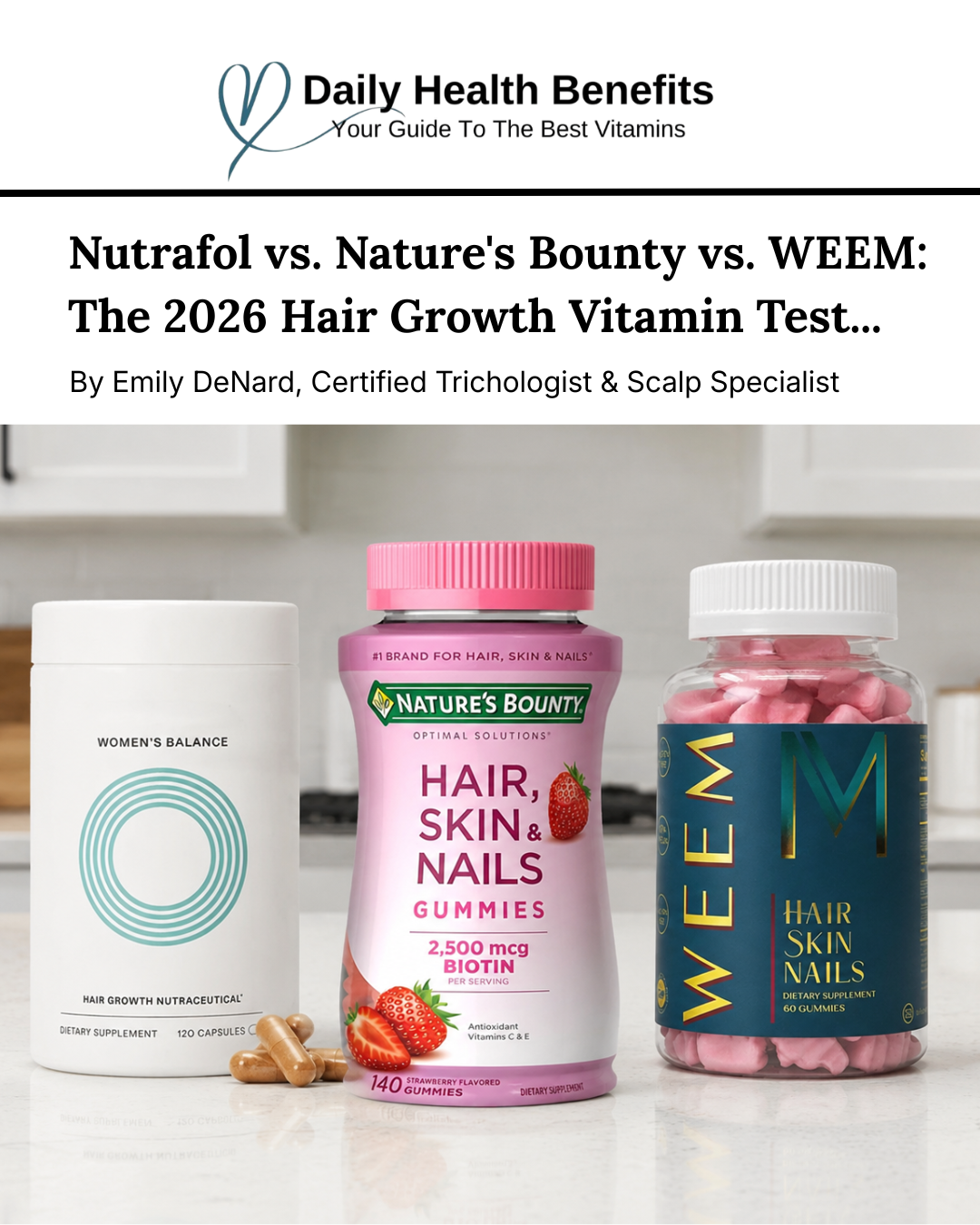 Certified Trichologist & Scalp Specialist Emily DeNard, Emunah Beauty Facebook ad