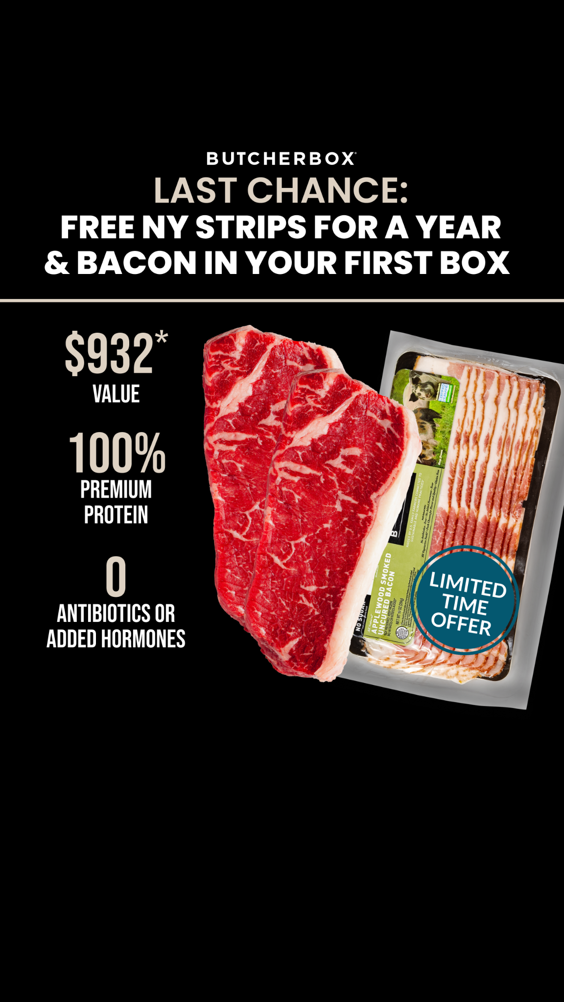 ButcherBox Facebook ad