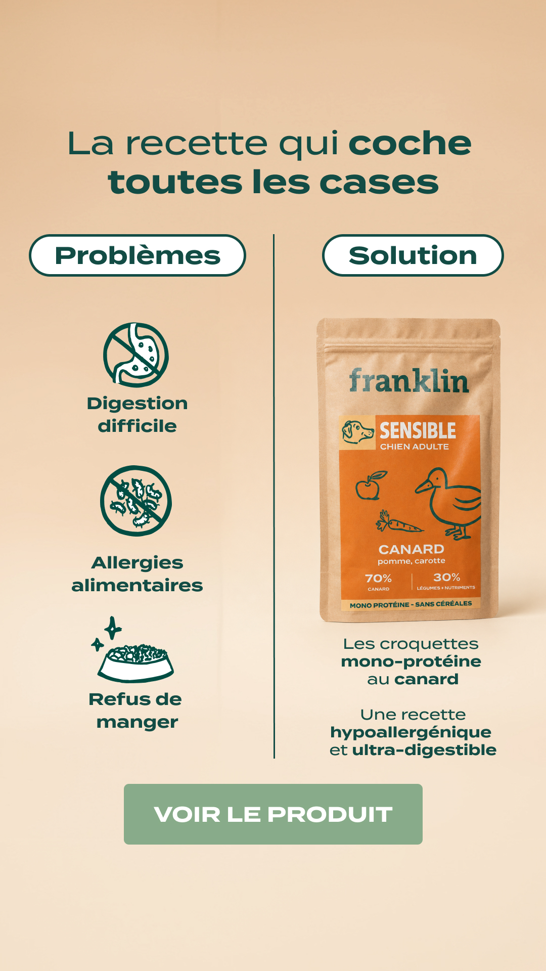 Franklin Pet Food Facebook ad
