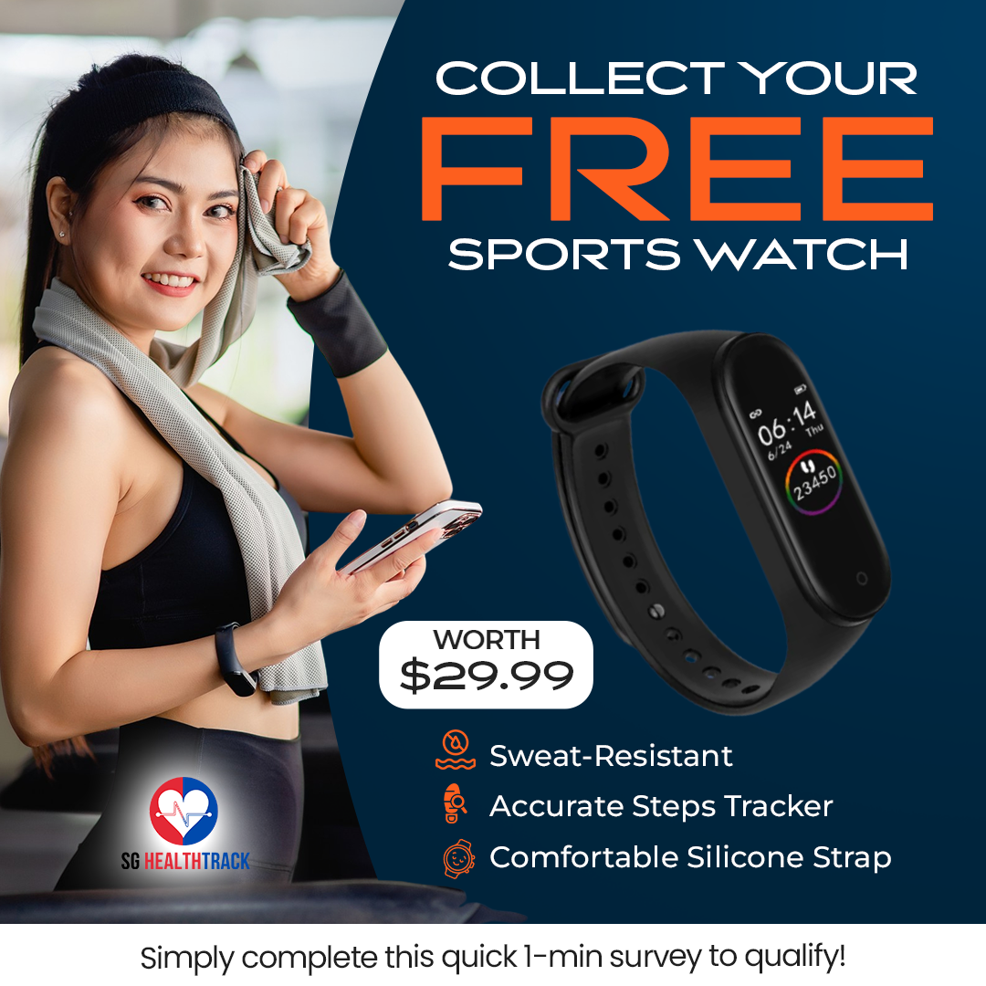 SG HealthTrack Facebook ad: Citizens/PRs - Claim Your Free Sports Watch!