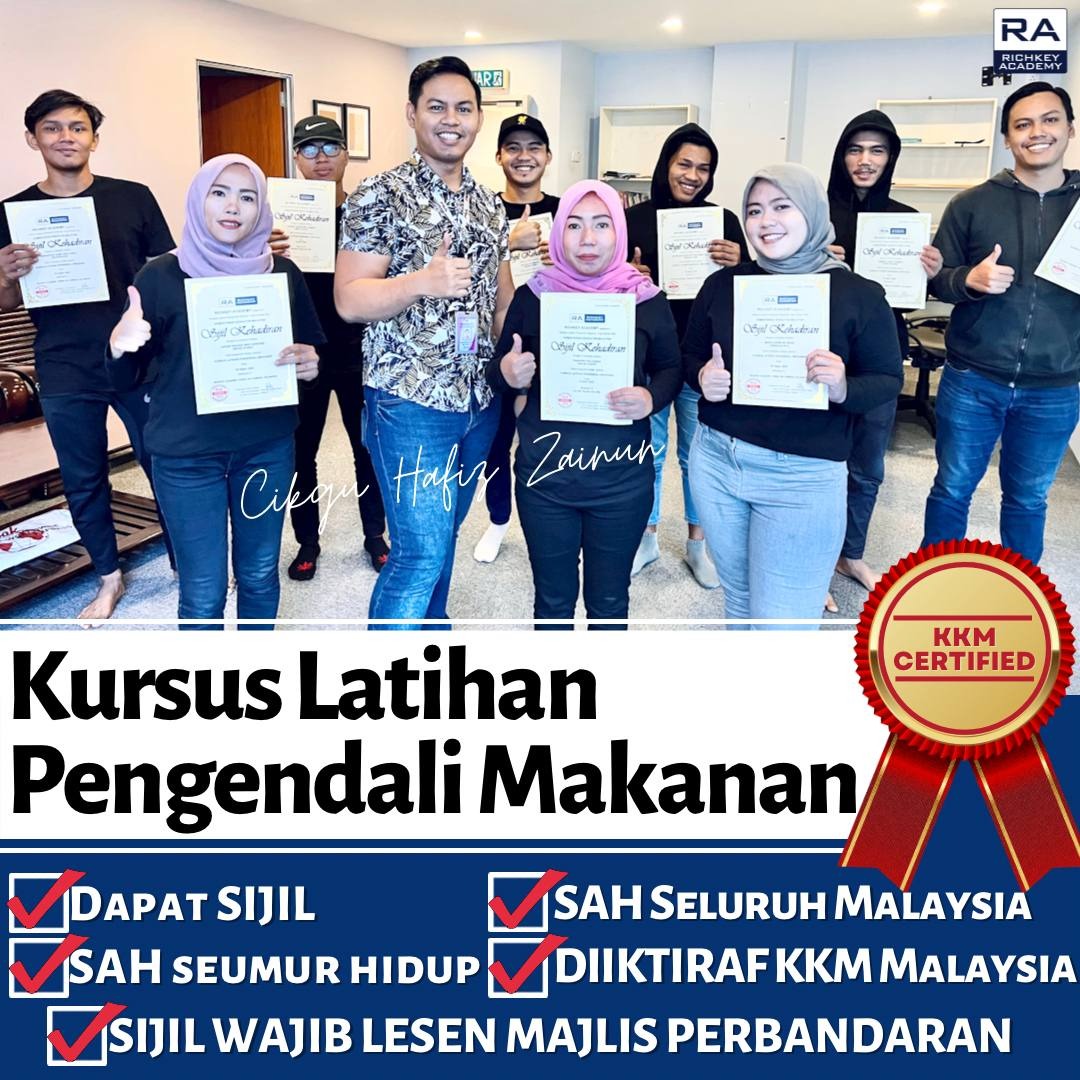 Kursus Pengendali Makanan by Cikgu Hafiz Facebook ad